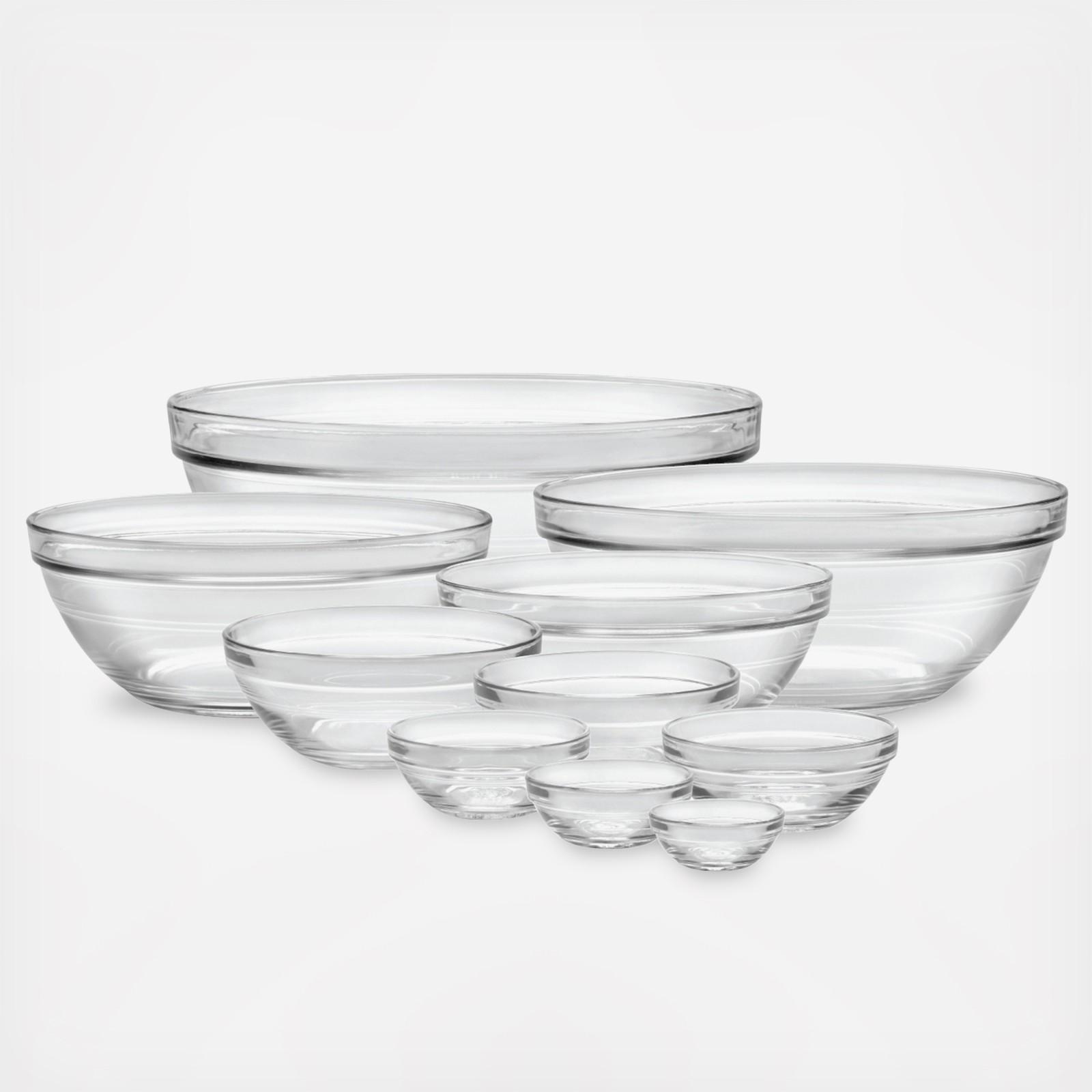 Gigogne Clear Stackable Bowl Set 2 Gigogne Clear Stackable Bowl Set
