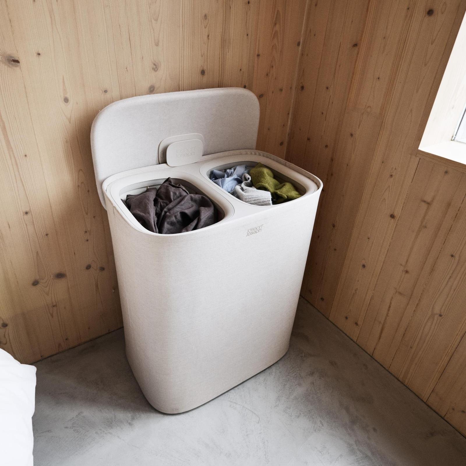 Tota 2 90-Liter 2-Laundry Hamper Separation Basket with Lid 3 Tota 2 90-Liter 2-Laundry Hamper Separation Basket with Lid