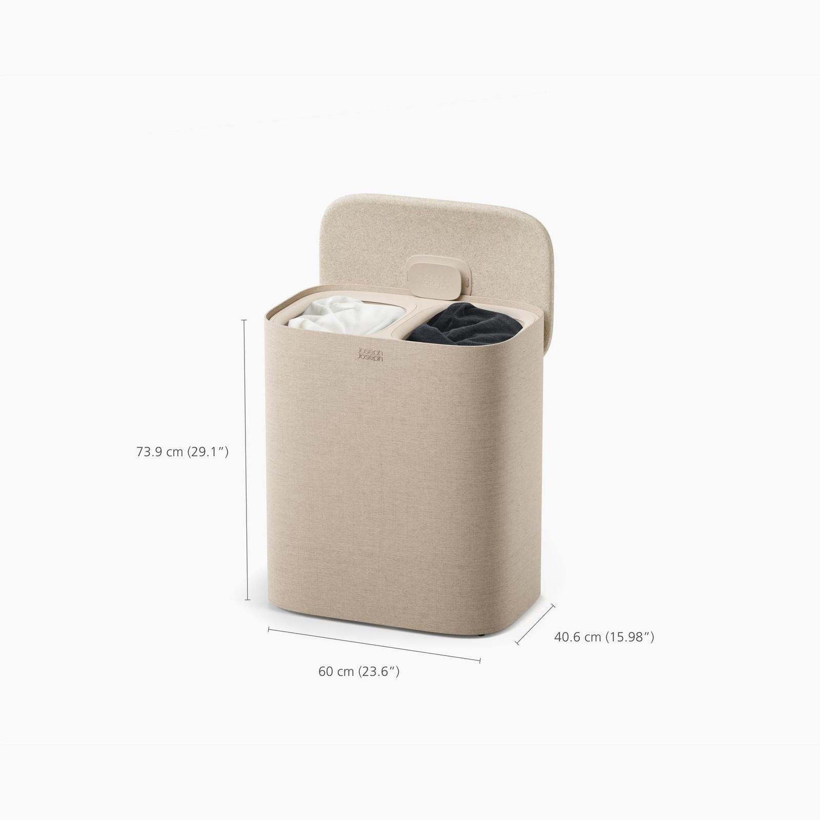 Tota 2 90-Liter 2-Laundry Hamper Separation Basket with Lid 8 Tota 2 90-Liter 2-Laundry Hamper Separation Basket with Lid