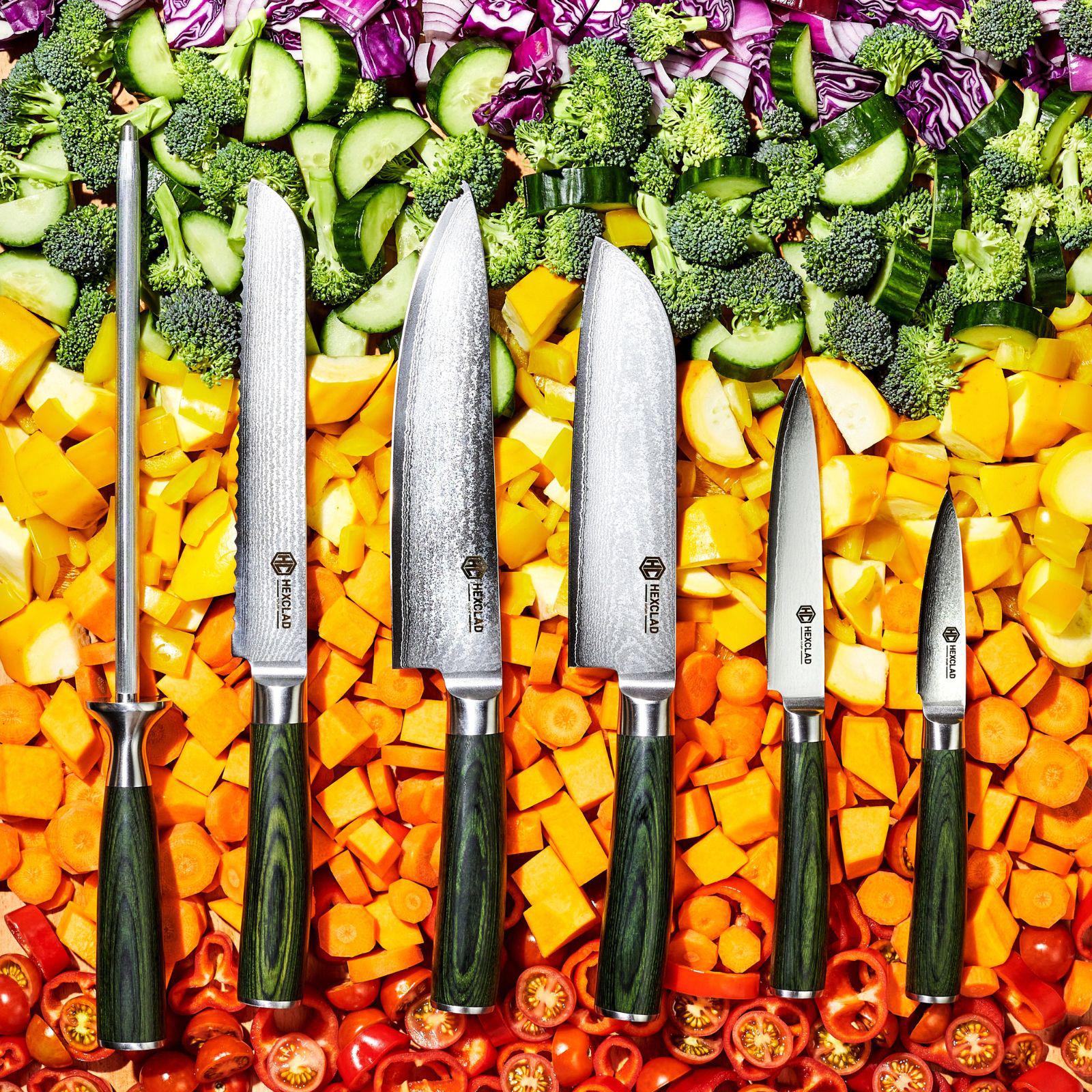 Damascus Stainless Steel 6-Piece Knife Set