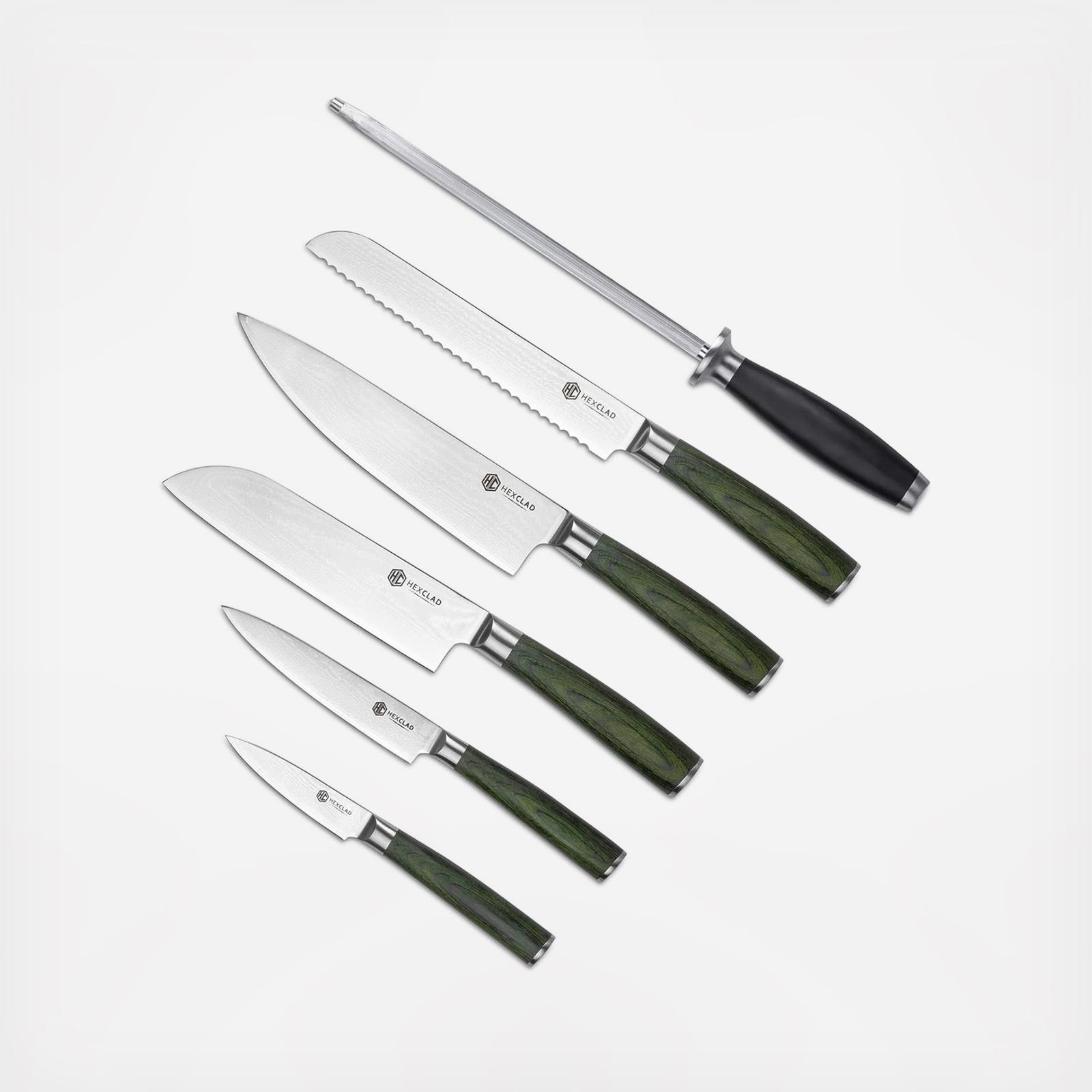 Damascus Stainless Steel 6-Piece Knife Set