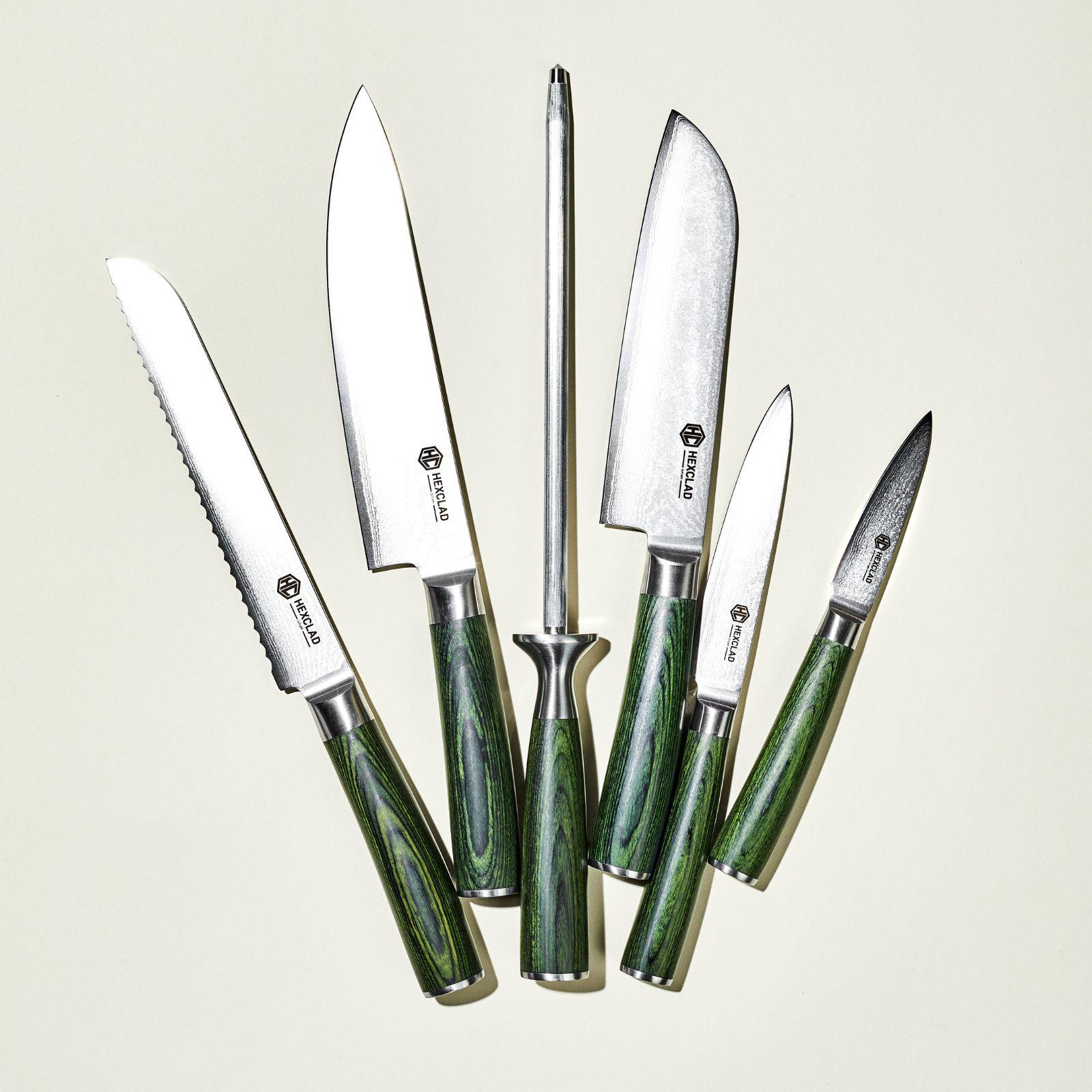 Damascus Stainless Steel 6-Piece Knife Set 3 Damascus Stainless Steel 6-Piece Knife Set