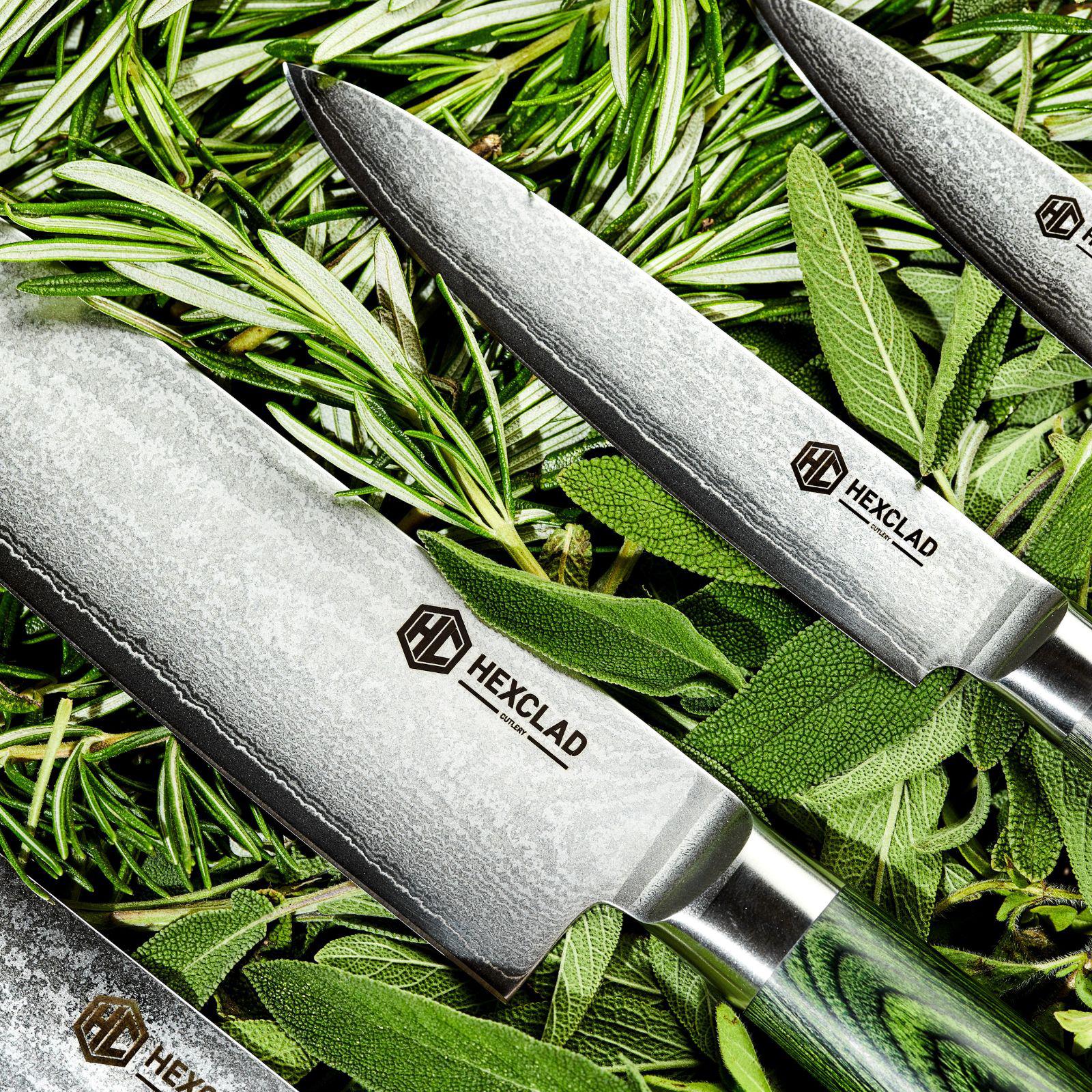 Damascus Stainless Steel 6-Piece Knife Set 5 Damascus Stainless Steel 6-Piece Knife Set