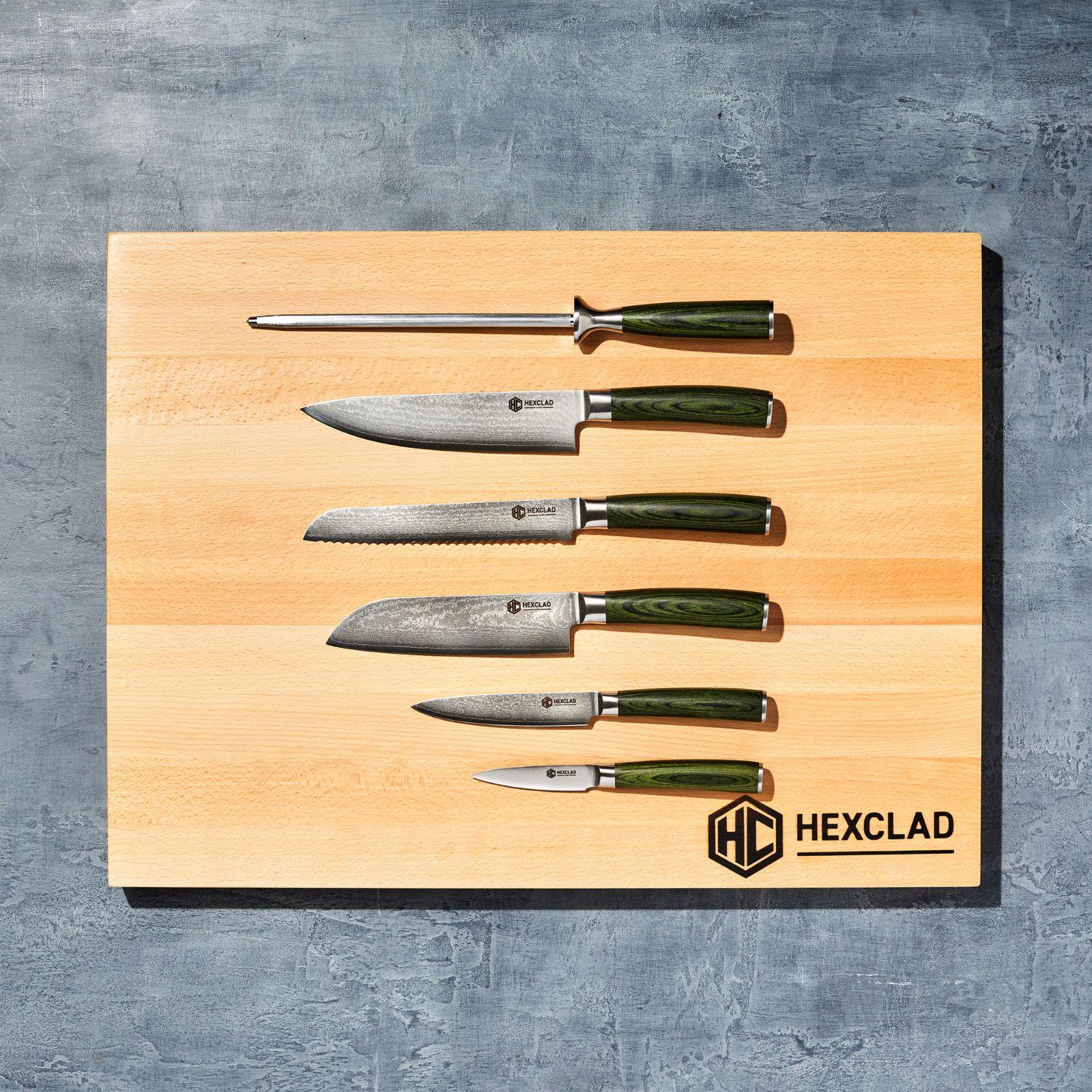 Damascus Stainless Steel 6-Piece Knife Set 6 Damascus Stainless Steel 6-Piece Knife Set
