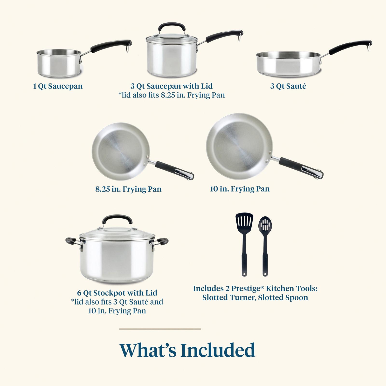 Brilliance 10-Piece Stainless Steel Cookware Set 7 Brilliance 10-Piece Stainless Steel Cookware Set