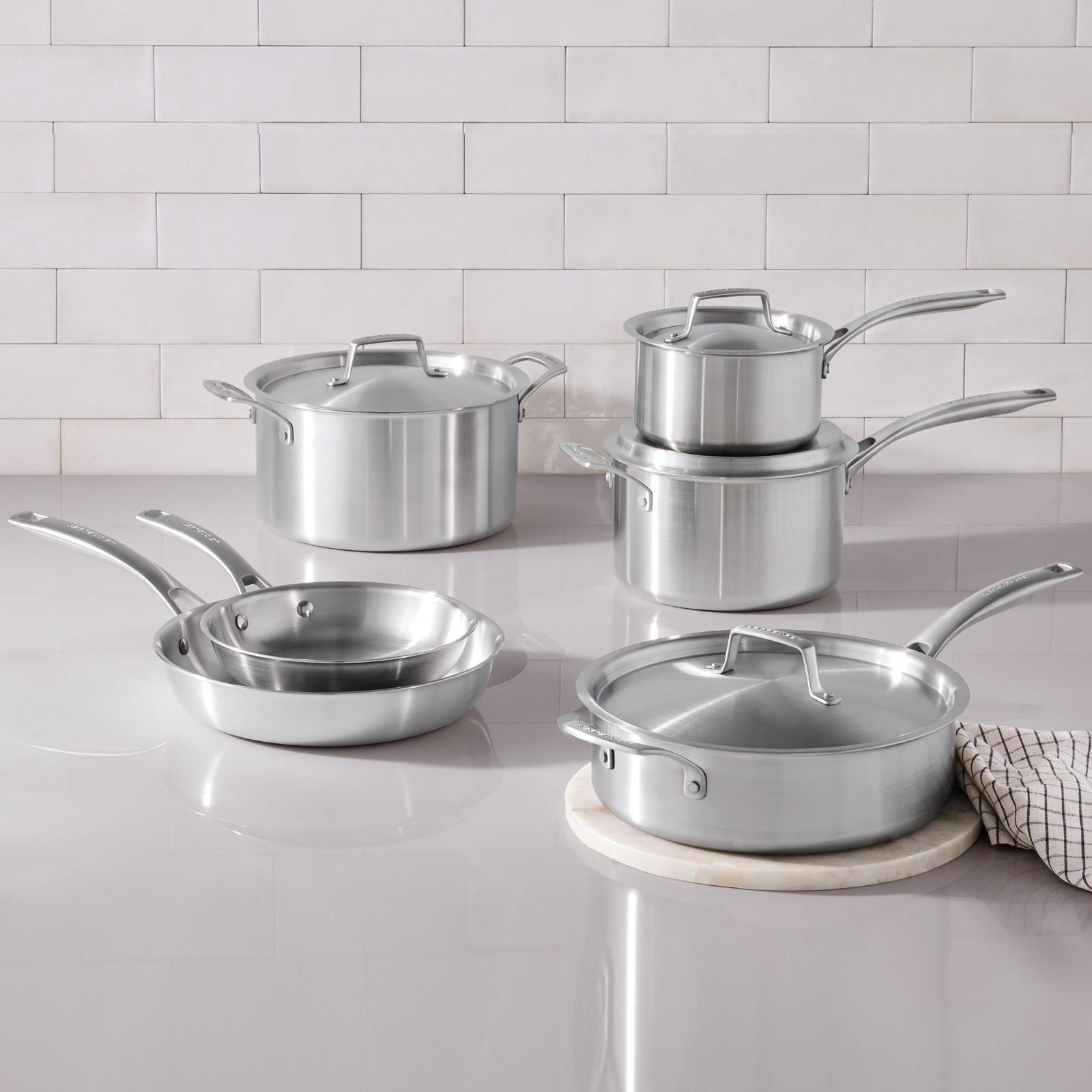 Essential Stainless Steel 10-Piece Cookware Set 1 Essential Stainless Steel 10-Piece Cookware Set