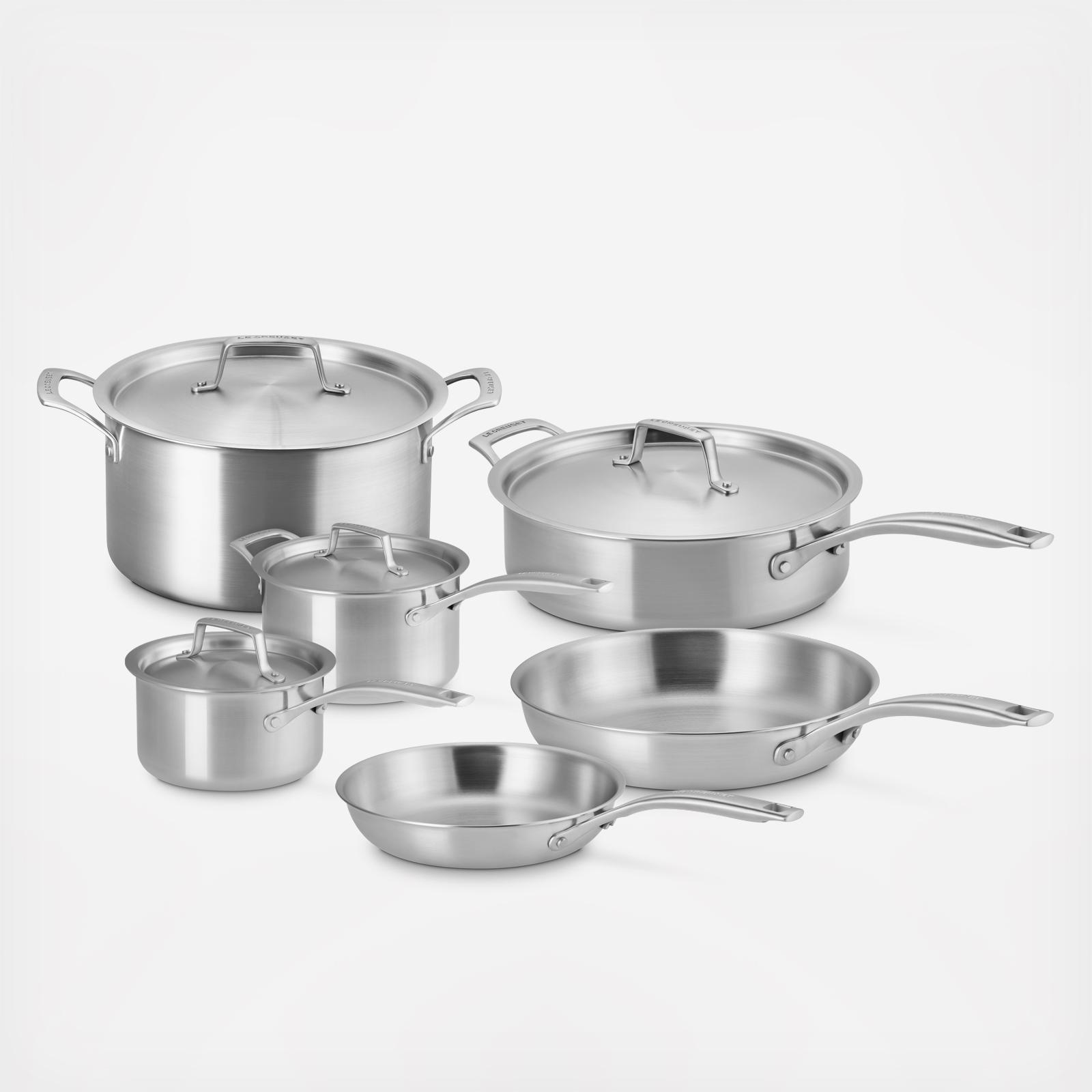Essential Stainless Steel 10-Piece Cookware Set 2 Essential Stainless Steel 10-Piece Cookware Set