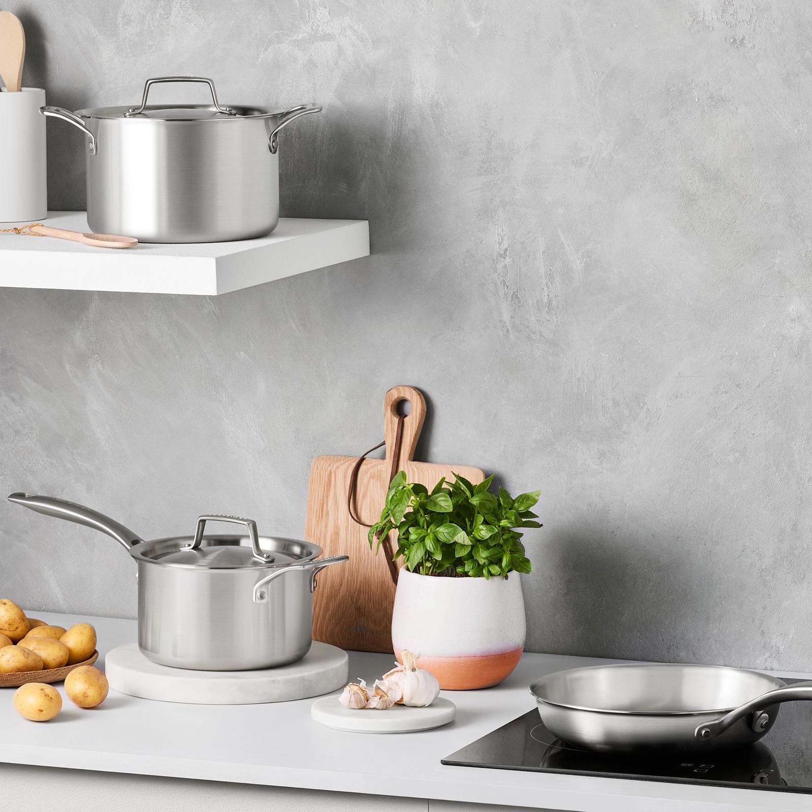 Essential Stainless Steel 5-Piece Cookware Set 7 Essential Stainless Steel 5-Piece Cookware Set