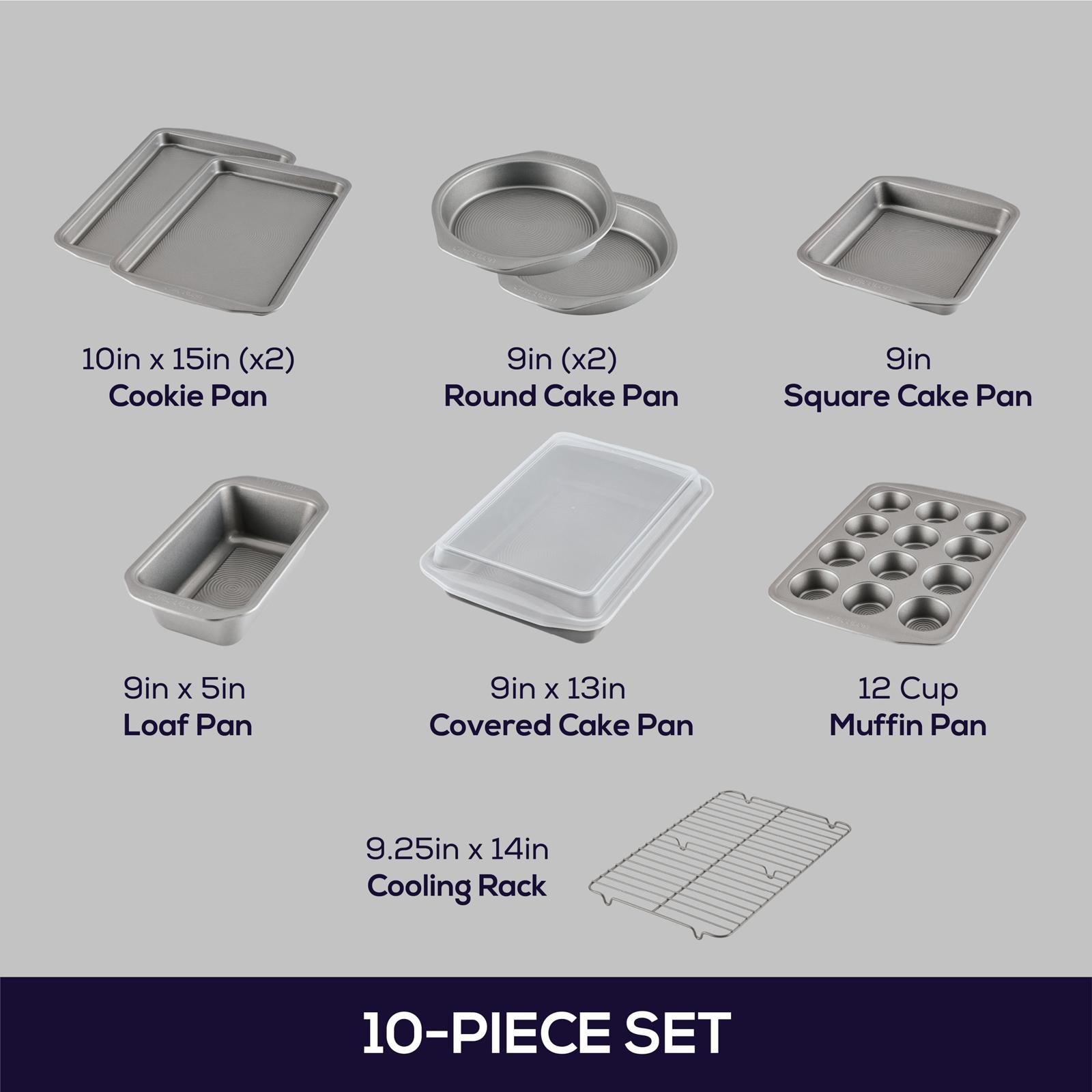 Nonstick 10-Piece Bakeware Set 8 Nonstick 10-Piece Bakeware Set