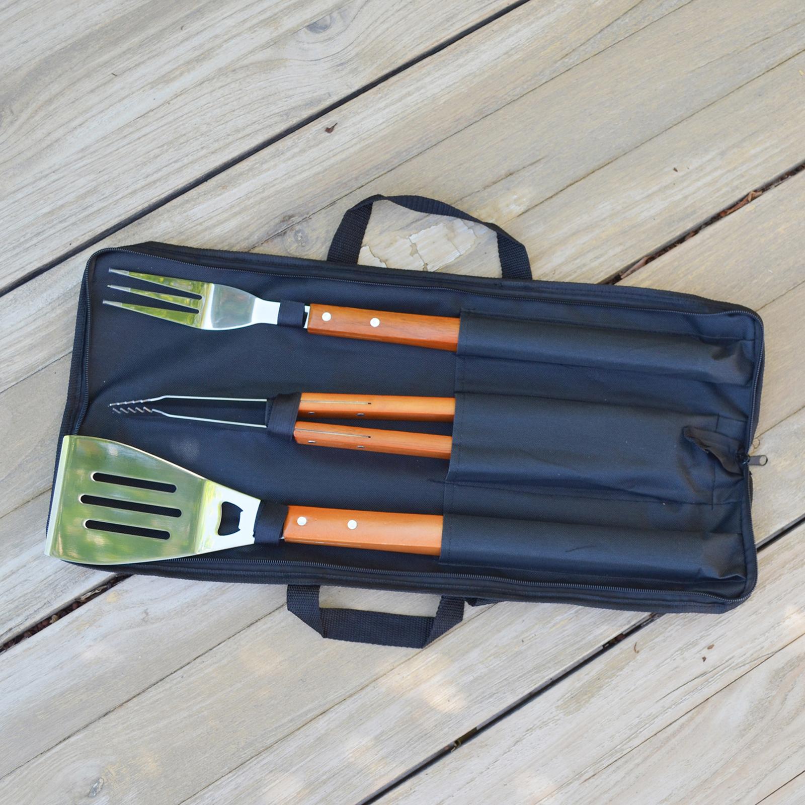 4-Piece BBQ Tool Set