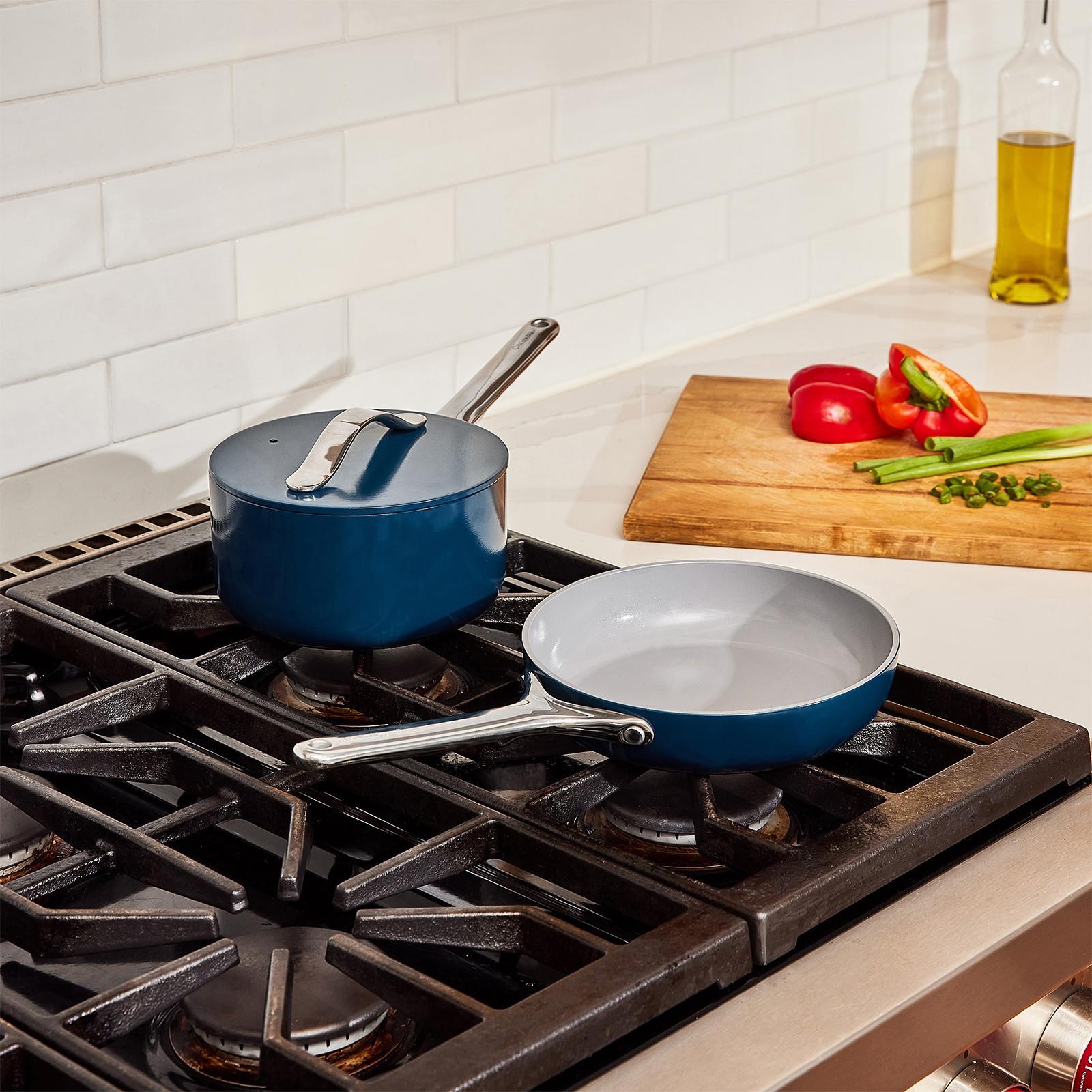 4-Piece Minis Duo Ceramic Fry & Sauce Pan Set 2 4-Piece Minis Duo Ceramic Fry & Sauce Pan Set