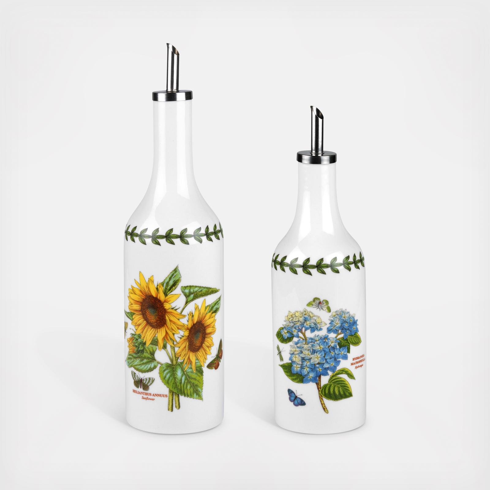 Botanic Garden Oil & Vinegar Drizzler Set 6 Botanic Garden Oil & Vinegar Drizzler Set