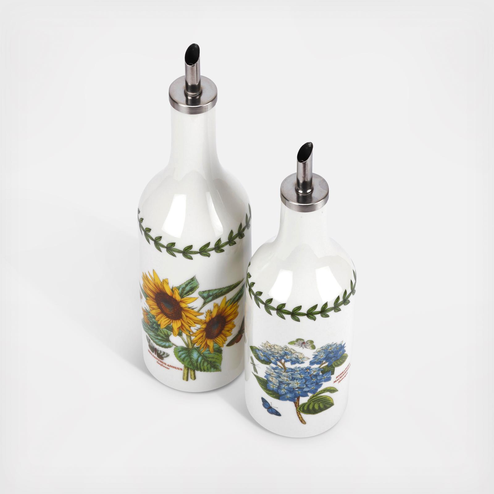 Botanic Garden Oil & Vinegar Drizzler Set 3 Botanic Garden Oil & Vinegar Drizzler Set
