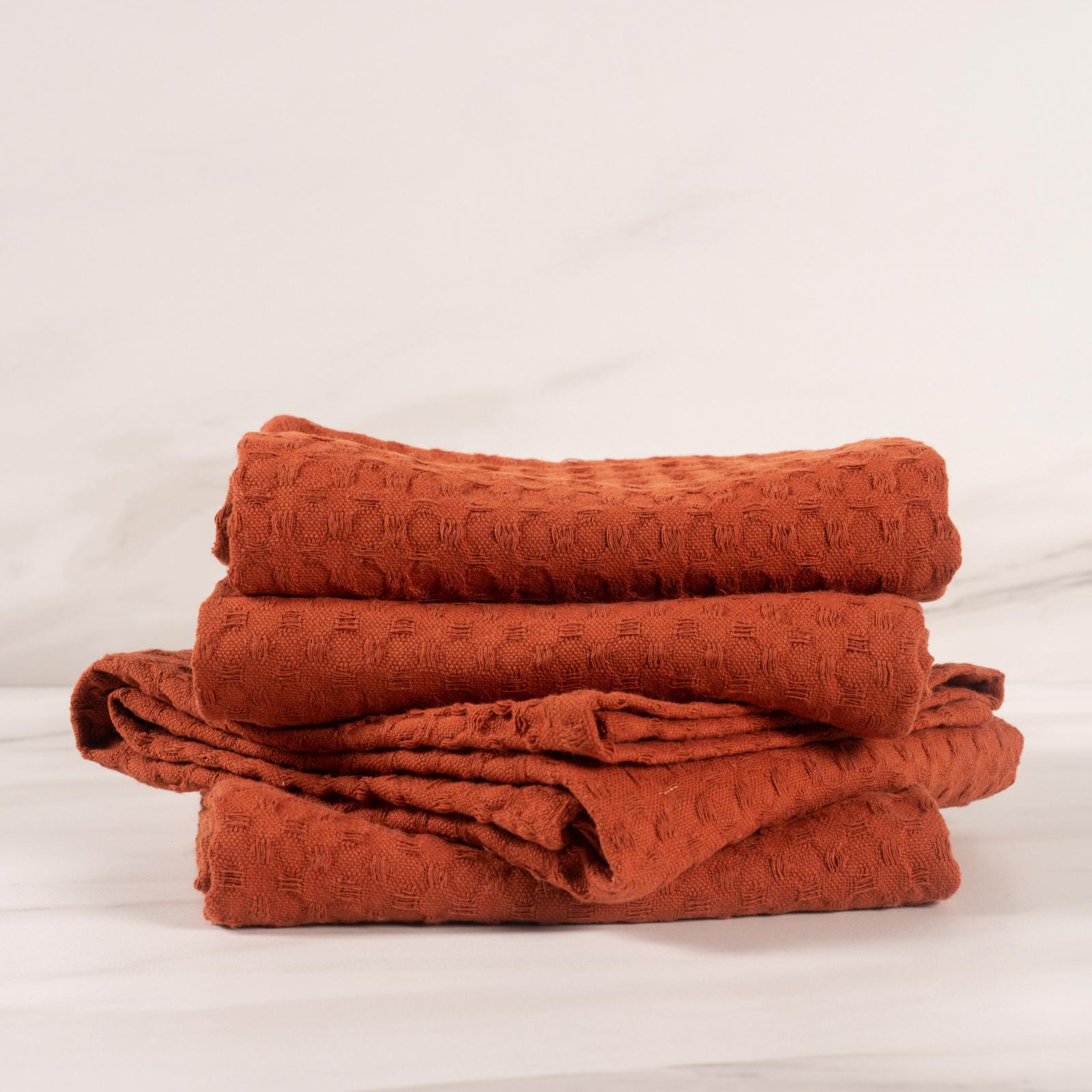 Monaco Jumbo Waffle Kitchen Towel, Set of 4 1 Monaco Jumbo Waffle Kitchen Towel, Set of 4