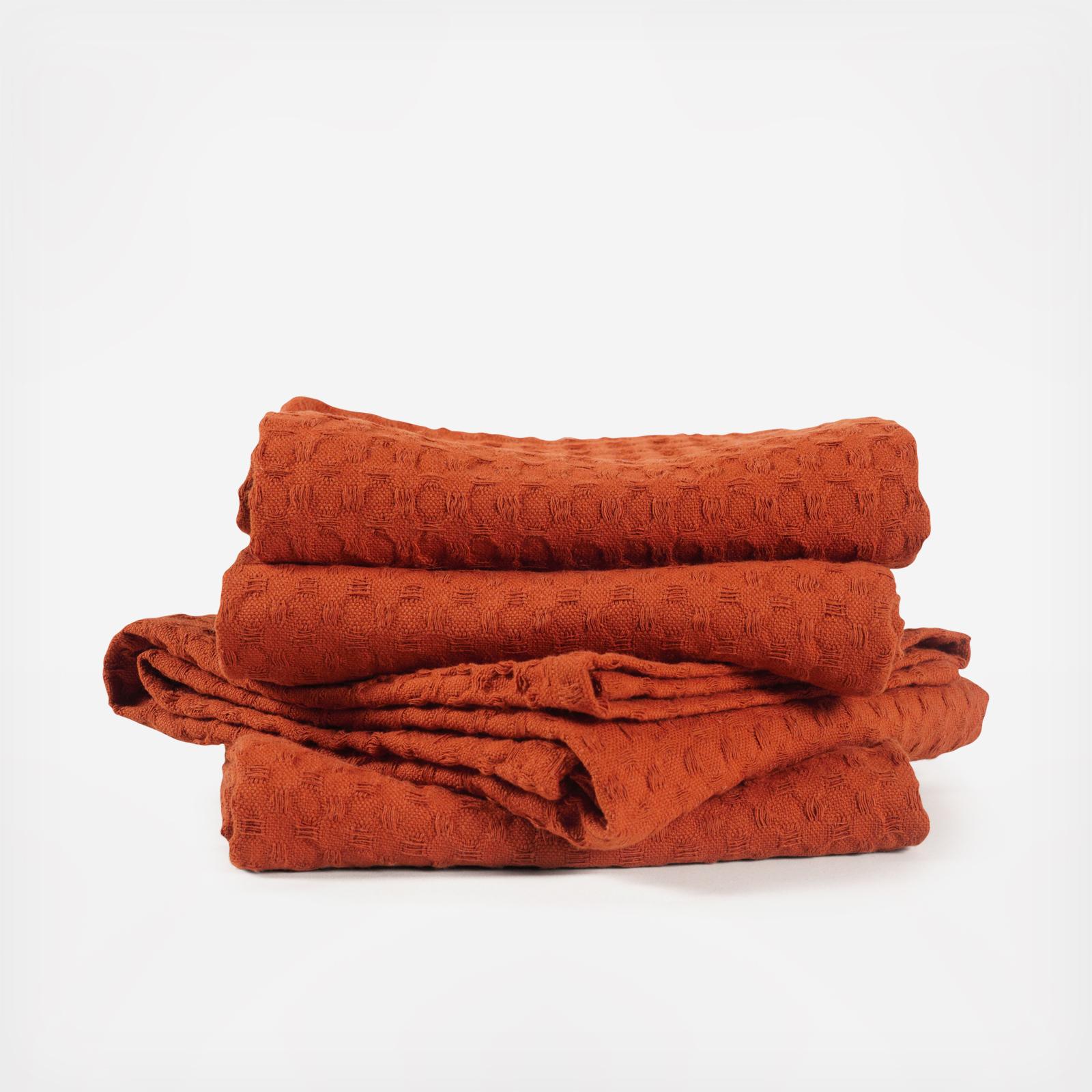 Monaco Jumbo Waffle Kitchen Towel, Set of 4 2 Monaco Jumbo Waffle Kitchen Towel, Set of 4
