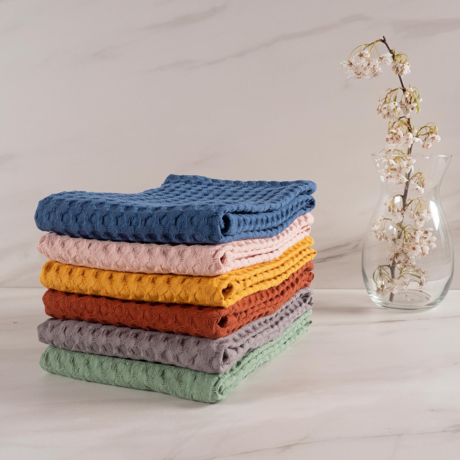 Monaco Jumbo Waffle Kitchen Towel, Set of 4 4 Monaco Jumbo Waffle Kitchen Towel, Set of 4