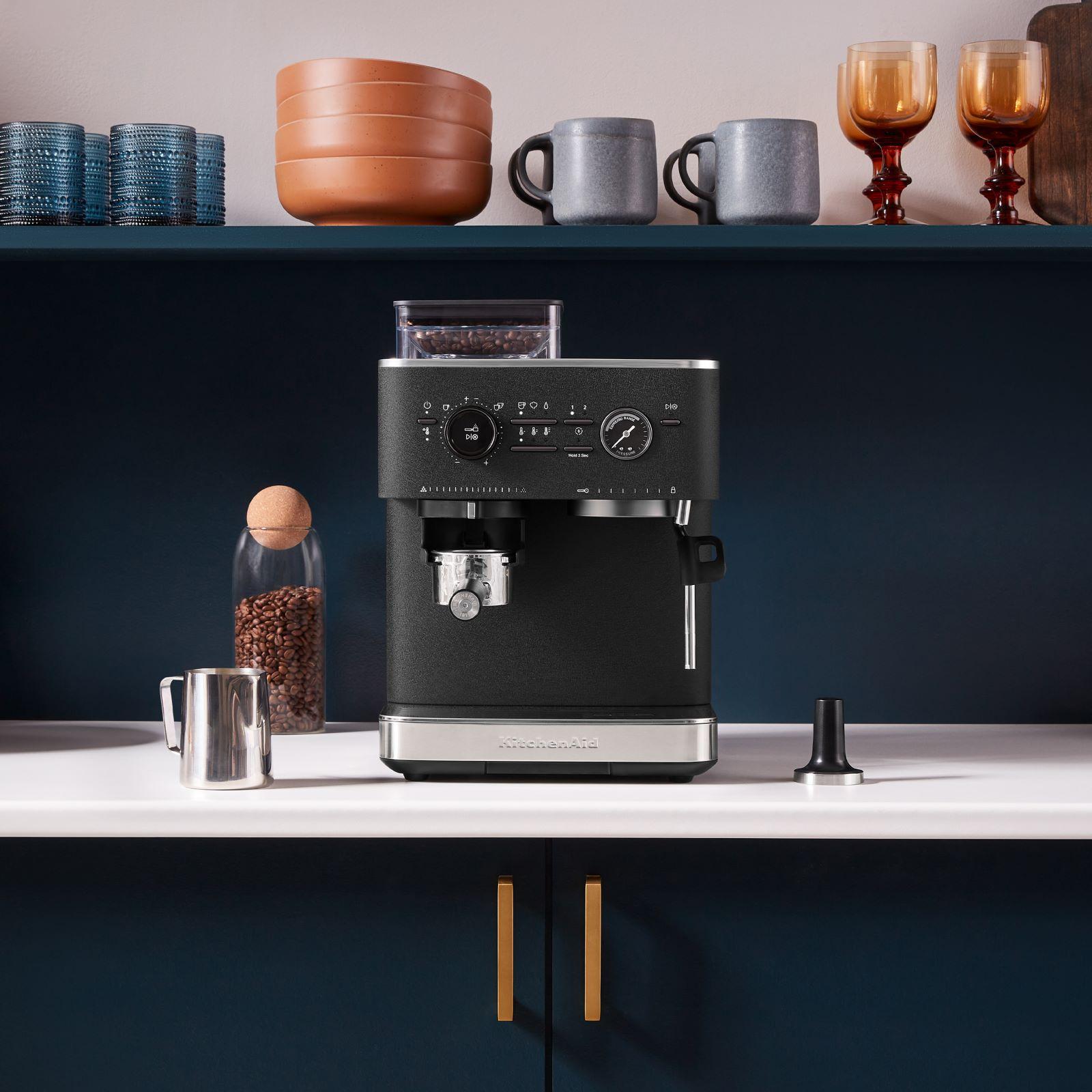 Semi-Automatic Espresso Machine with Burr Grinder 1 Semi-Automatic Espresso Machine with Burr Grinder