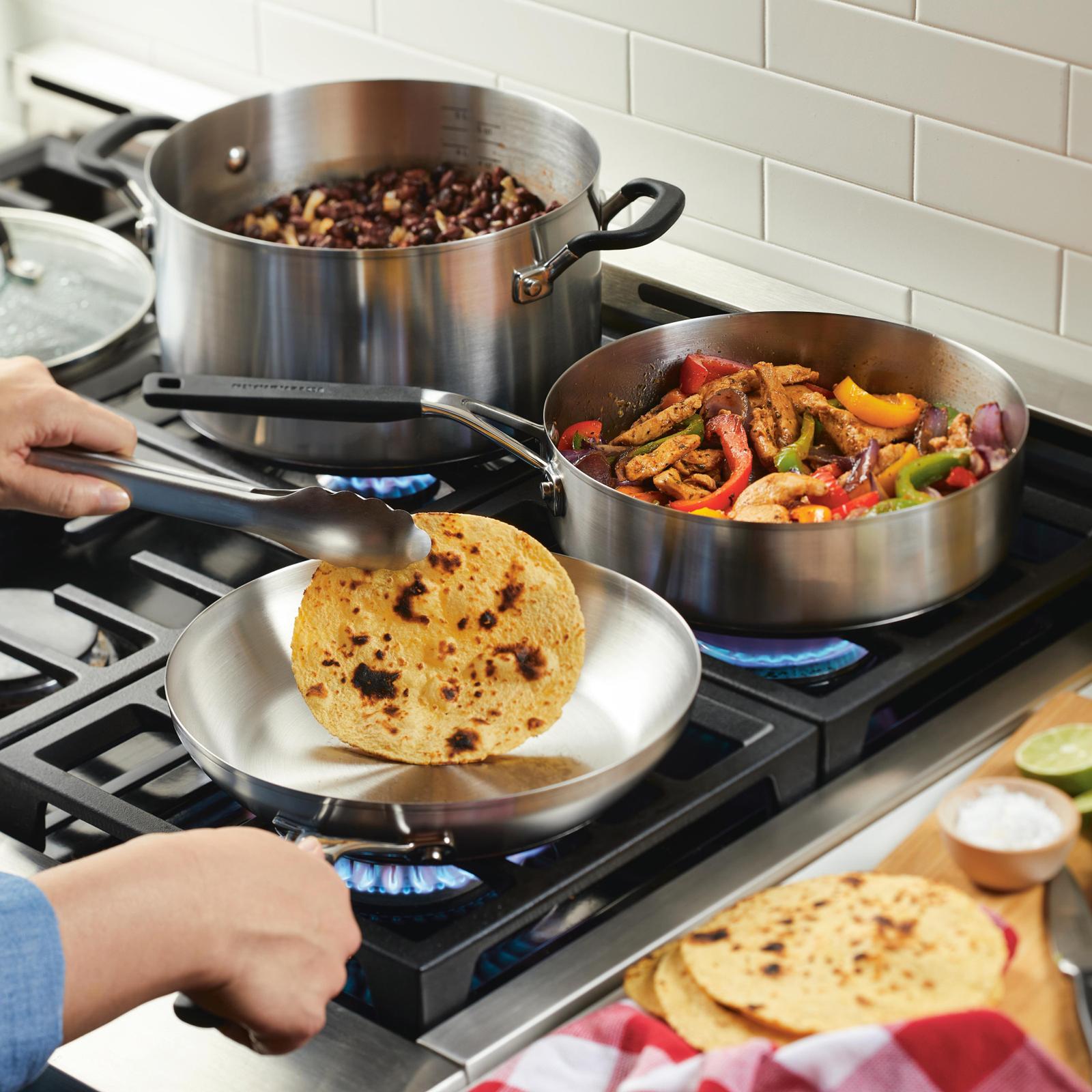 Stainless Steel 10-Piece Cookware Set