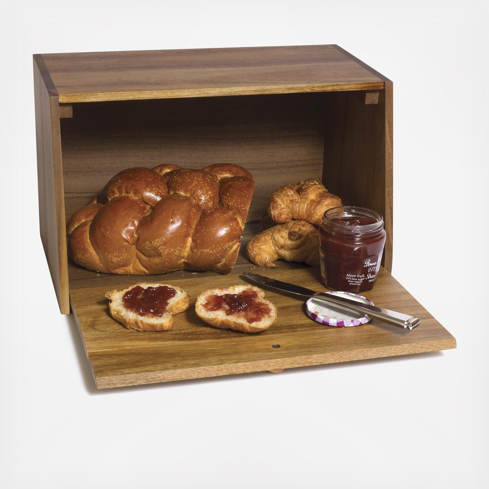 Acacia Wood Bread Box 10 Acacia Wood Bread Box
