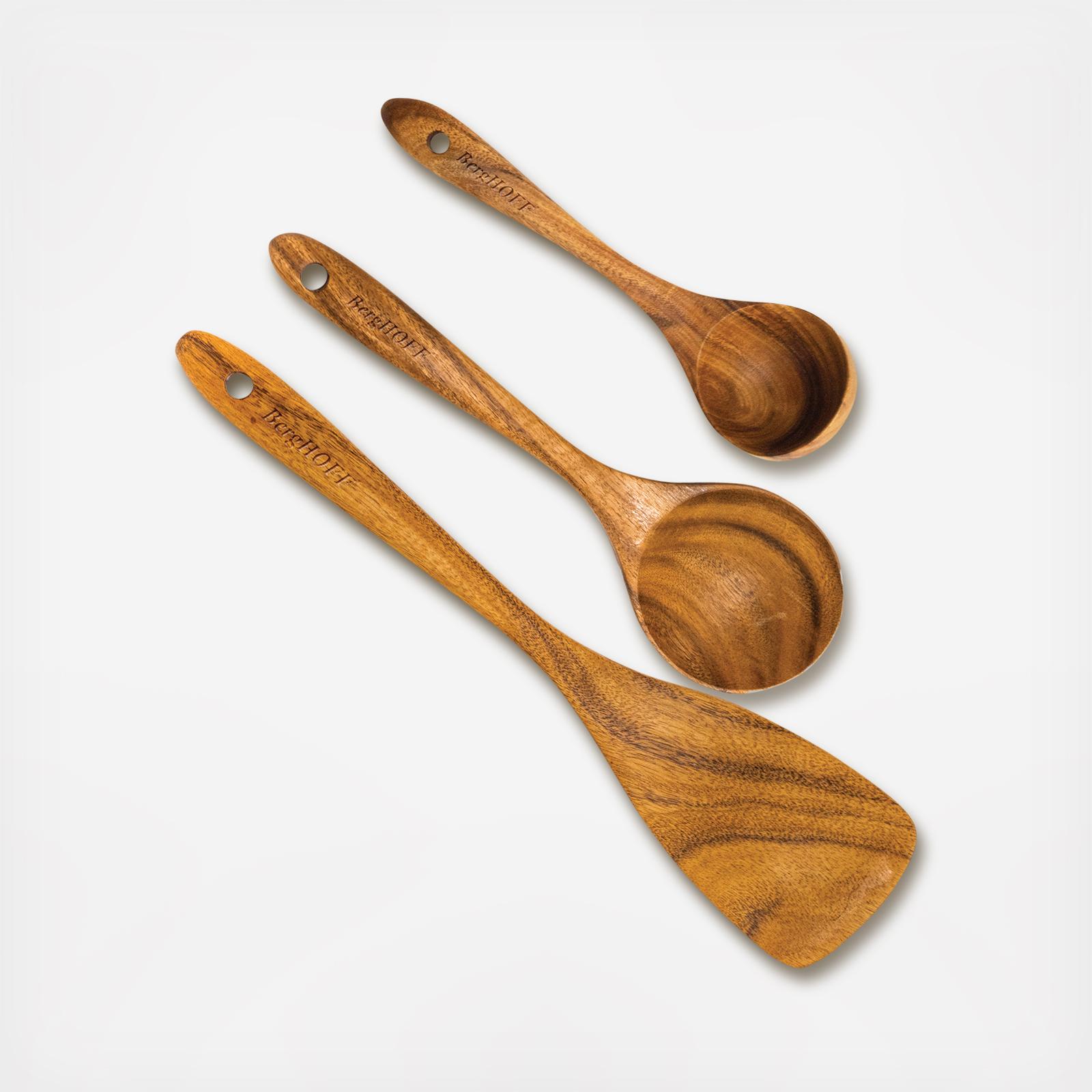 Bamboo Wooden Utensil Set, 3 piece 12 Bamboo Wooden Utensil Set, 3 piece
