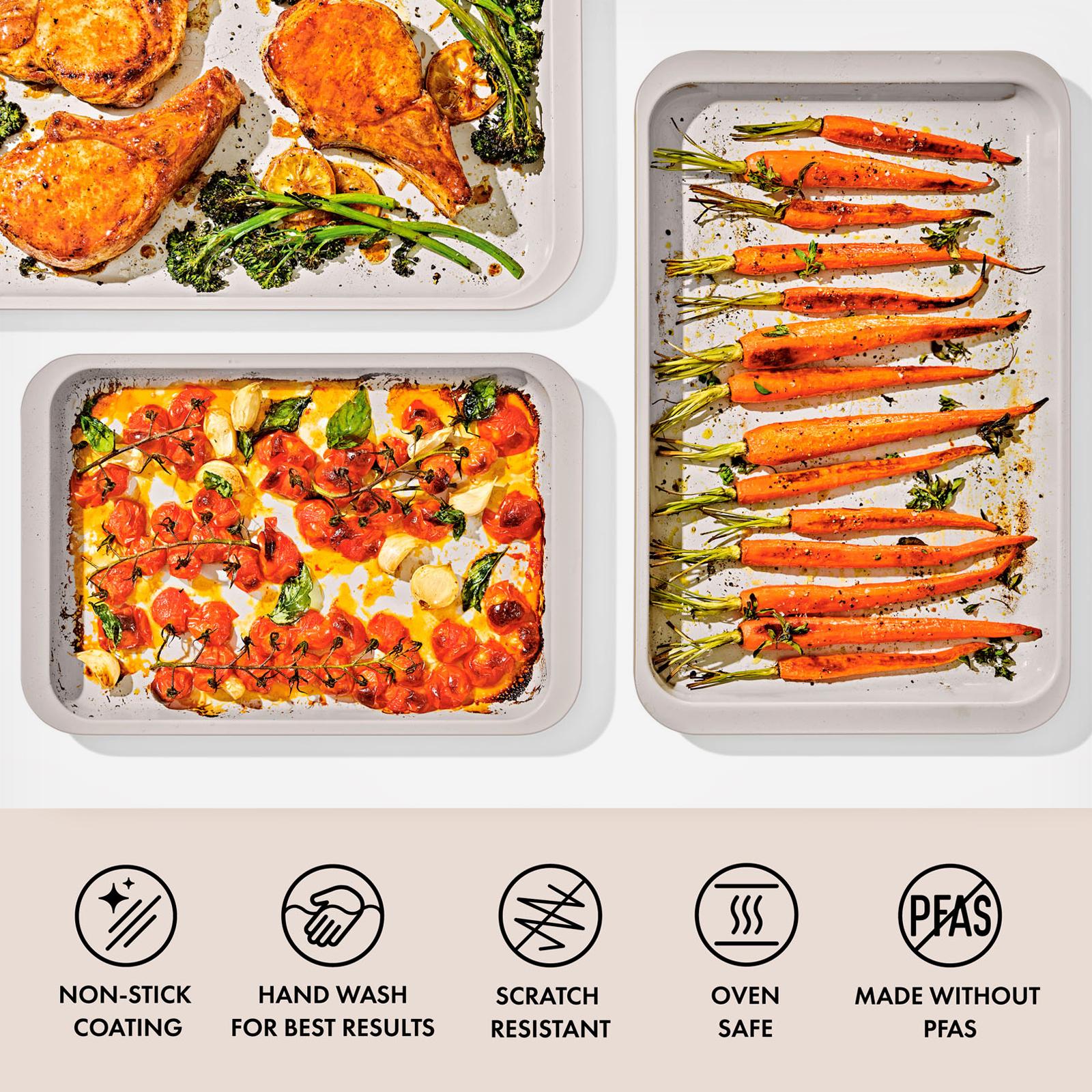 Good Grips Non-Stick Pro 3-Piece Ceramic Coated Bakeware Set 4 Good Grips Non-Stick Pro 3-Piece Ceramic Coated Bakeware Set