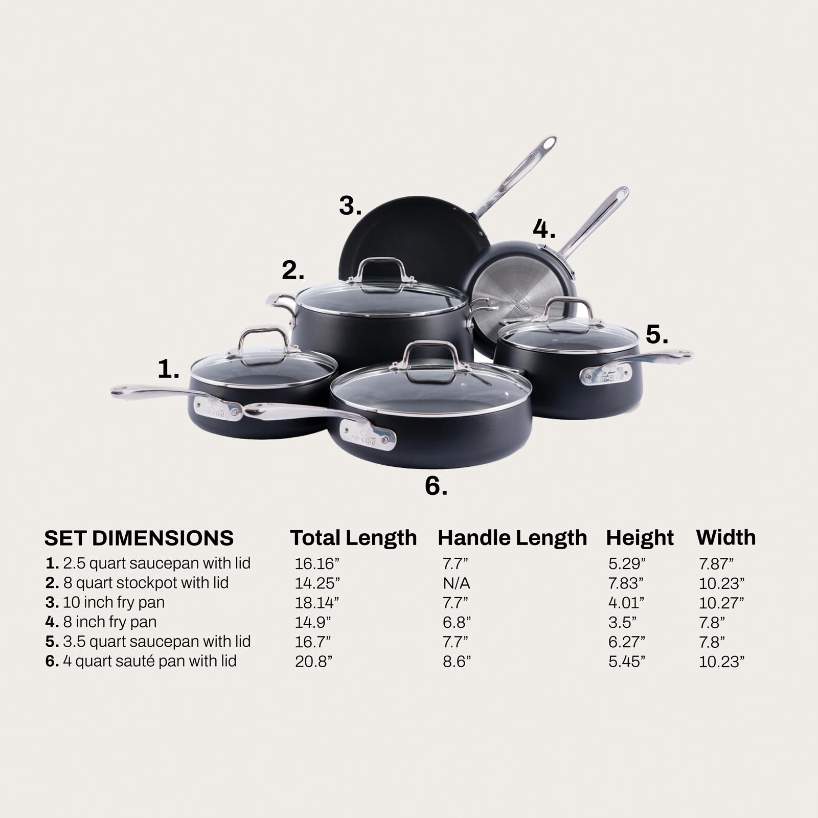 HA1 Expert Hard Anodized Nonstick 10-Piece Cookware Set 8 HA1 Expert Hard Anodized Nonstick 10-Piece Cookware Set