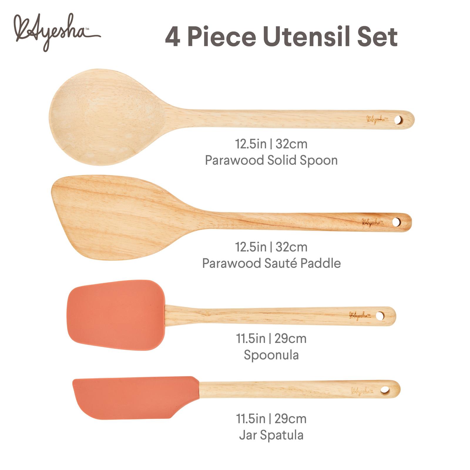 Parawood 4-Piece Cooking Utensil Set 7 Parawood 4-Piece Cooking Utensil Set
