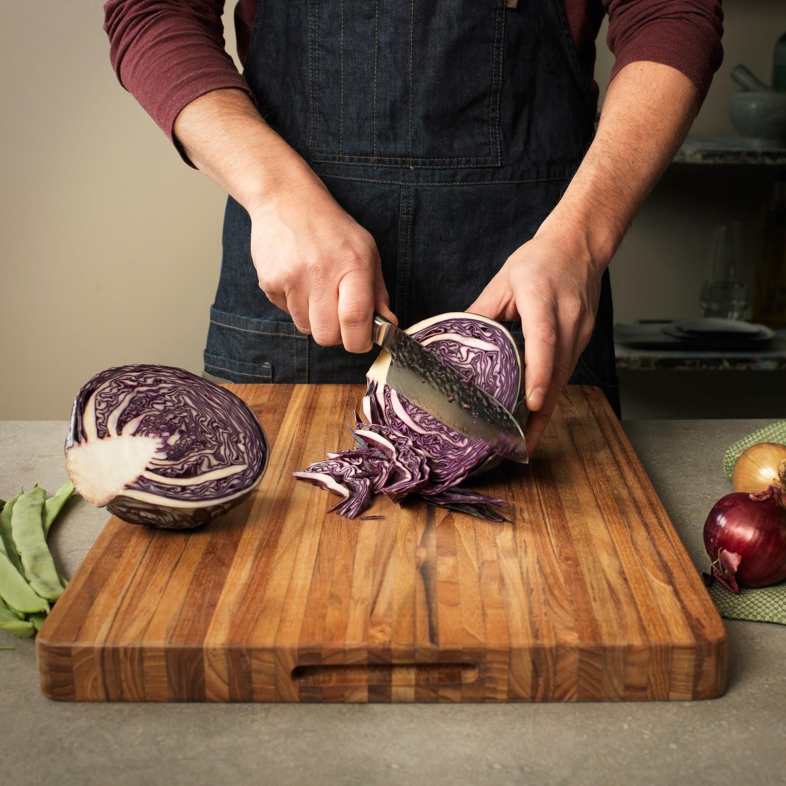 Traditional Cutting Board with Hand Grips 3 Traditional Cutting Board with Hand Grips