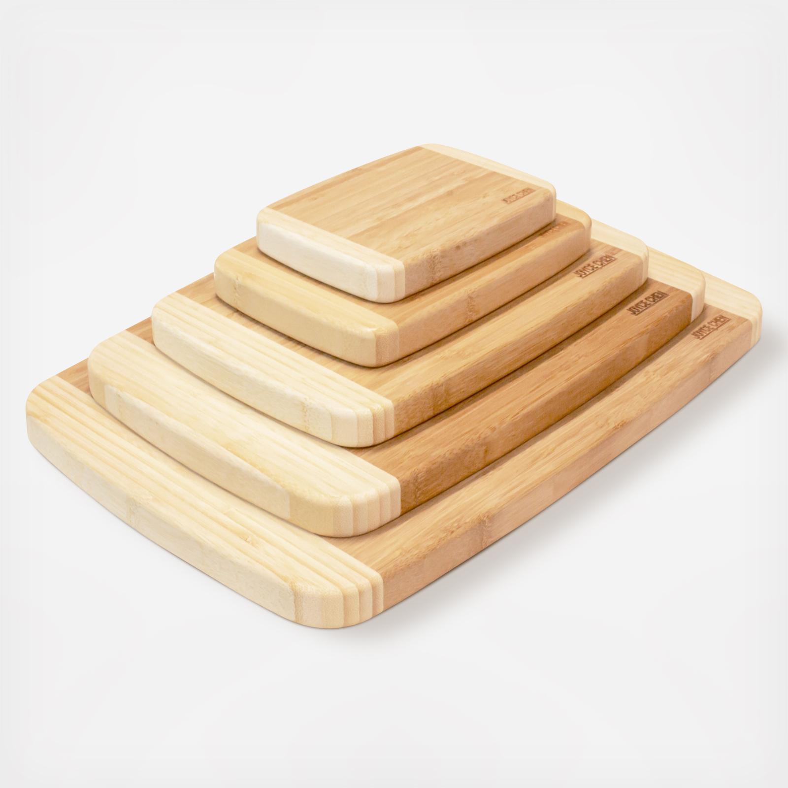 Burnished Bamboo 5-Piece Cutting Board Set 17 Burnished Bamboo 5-Piece Cutting Board Set