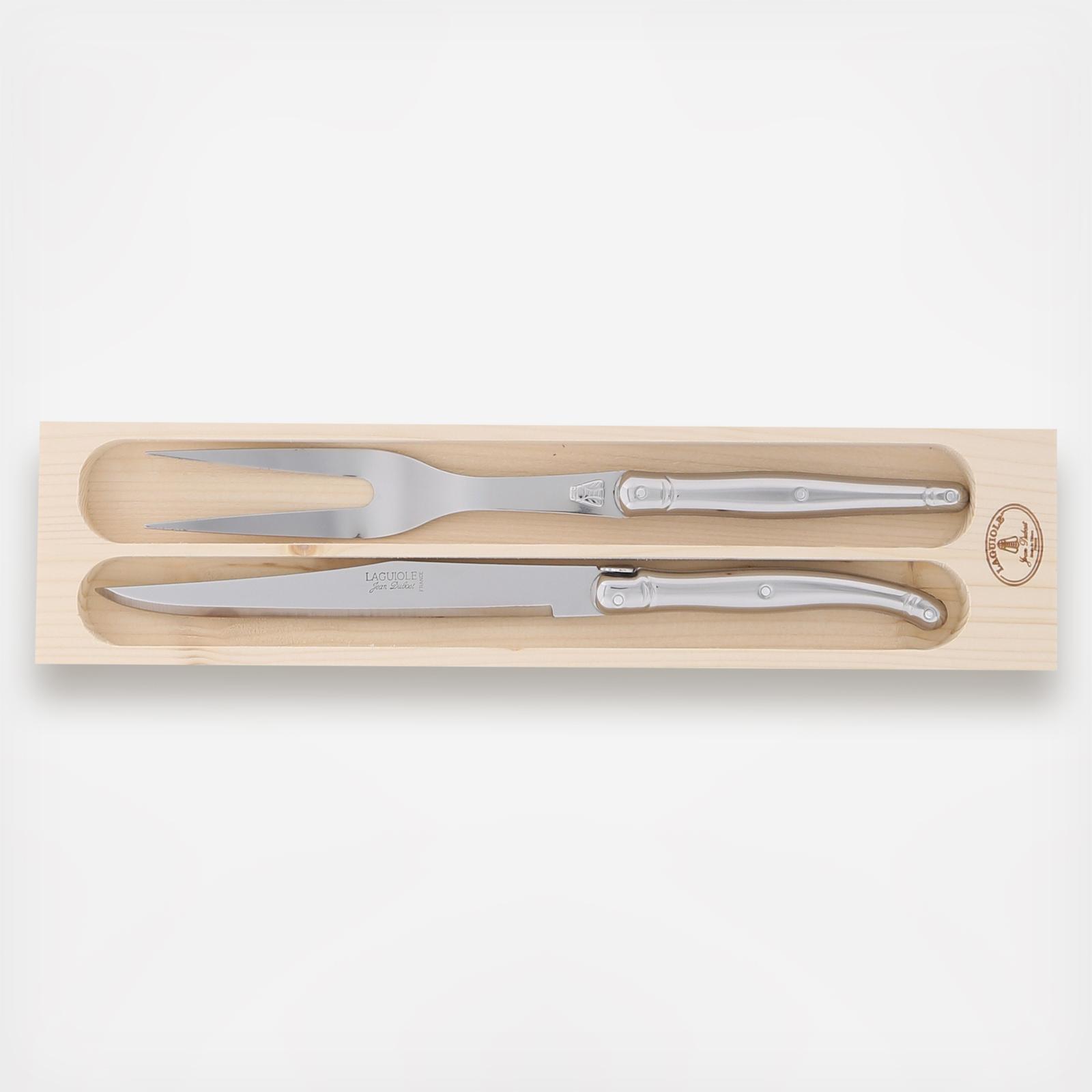 Laguiole Stainless 2-Piece Carving Set