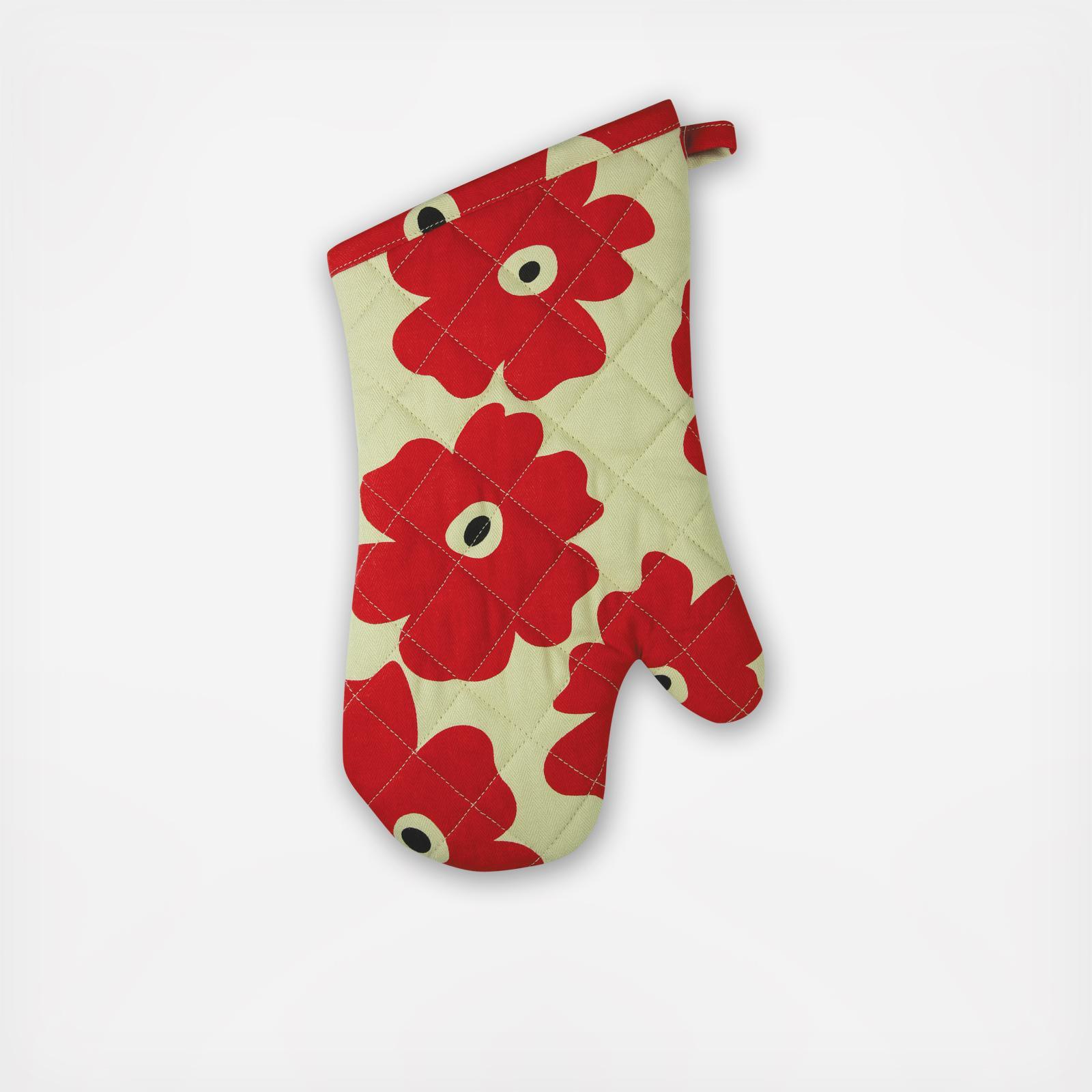 Poppy Quilted Oven Mitt, Set of 2 1 Poppy Quilted Oven Mitt, Set of 2