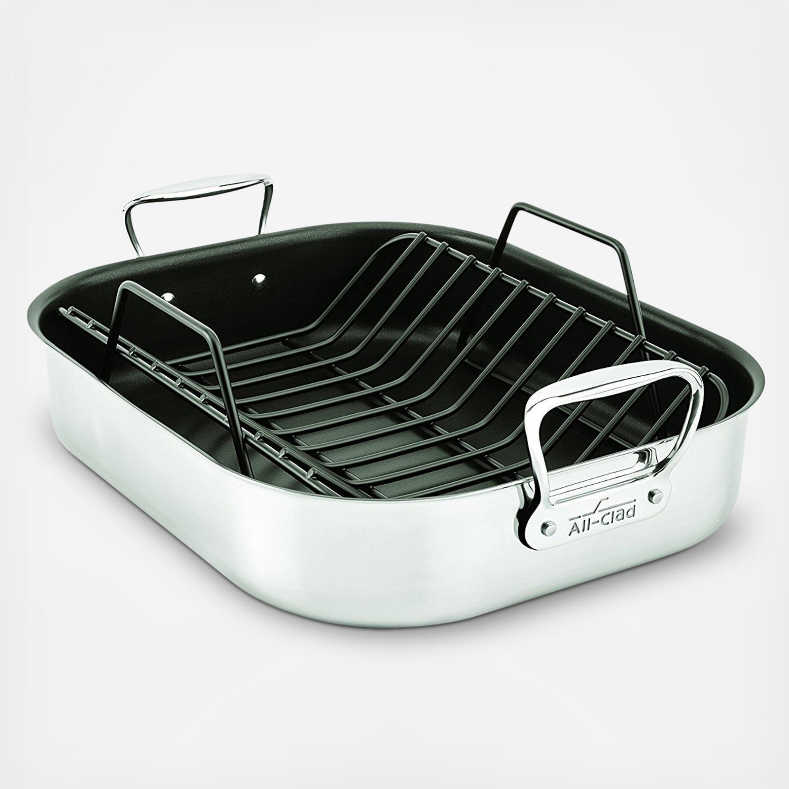 Nonstick Rotisserie Roasting Pan with Rack 1 Nonstick Rotisserie Roasting Pan with Rack