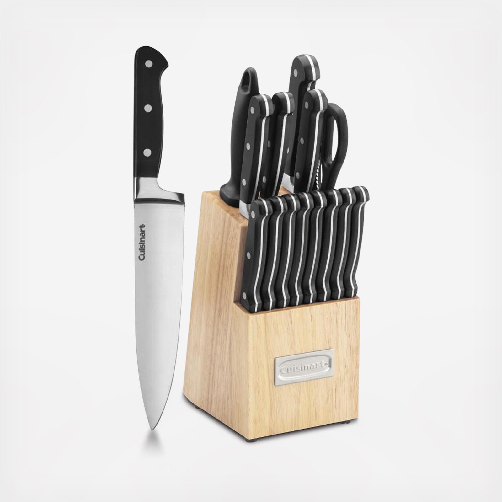 16-Piece Triple Rivet Cutlery Block Set 16 16-Piece Triple Rivet Cutlery Block Set