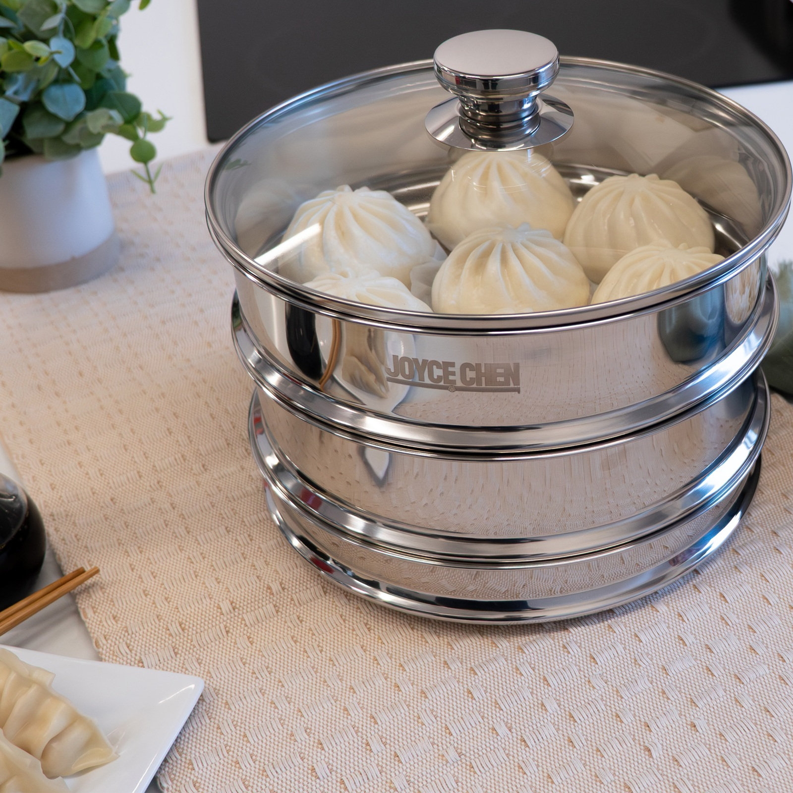 2-Tier Stainless Steel Steamer Basket 17 2-Tier Stainless Steel Steamer Basket