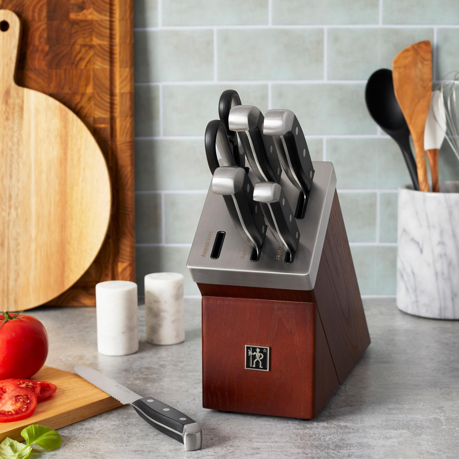 Statement 7-Piece Self-Sharpening Knife Block Set 2 Statement 7-Piece Self-Sharpening Knife Block Set