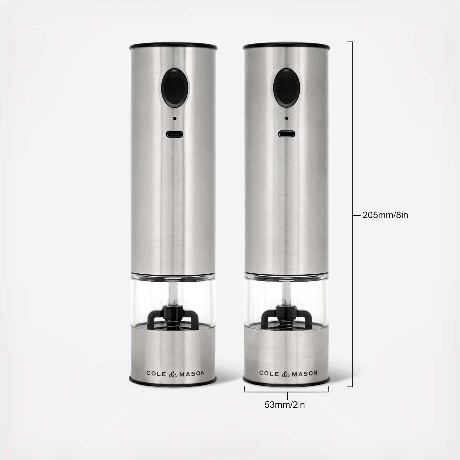 Battersea USB Electronic Salt & Pepper Mill Set 3 Battersea USB Electronic Salt & Pepper Mill Set
