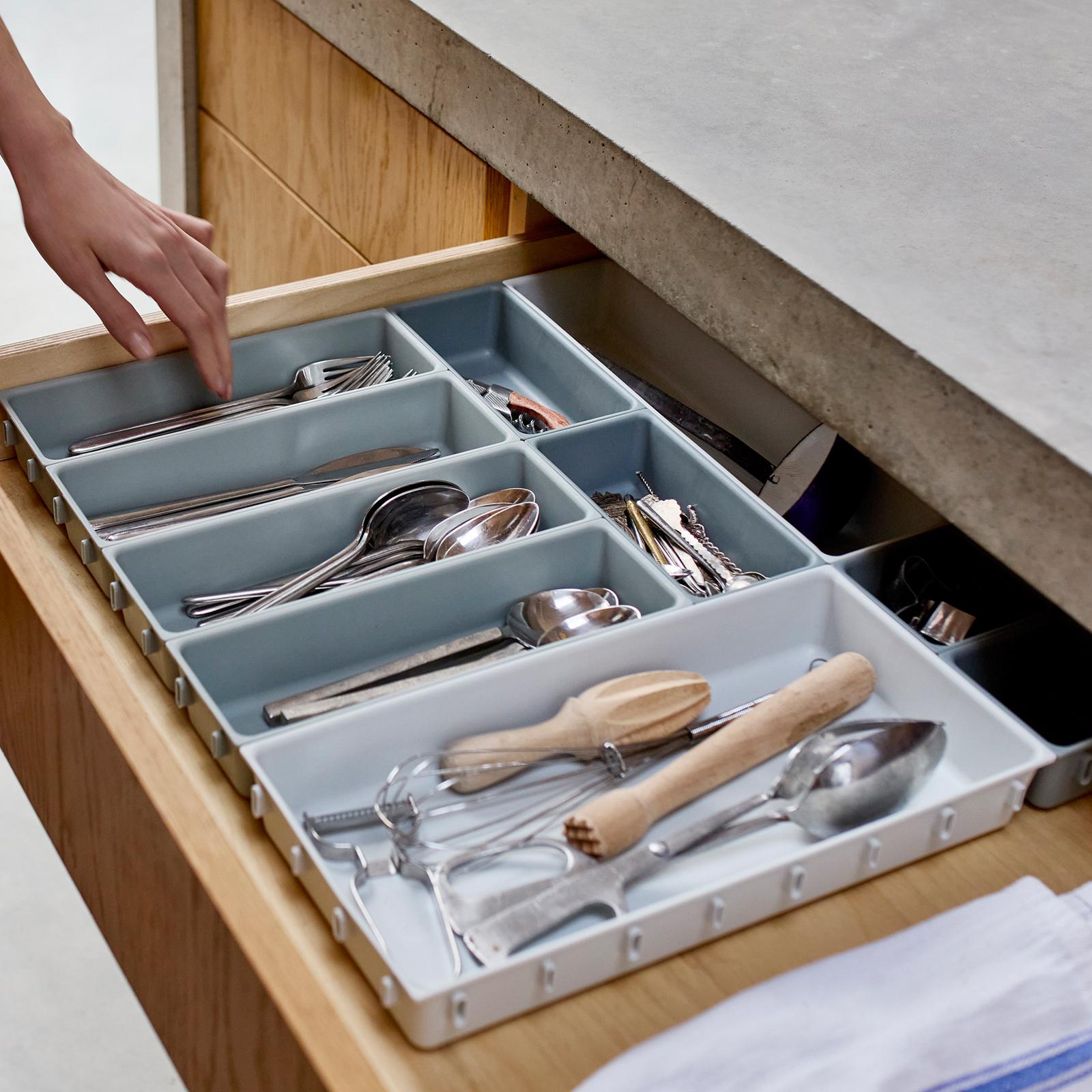 Blox 10-Piece Modular Drawer Organizer Set 6 Blox 10-Piece Modular Drawer Organizer Set