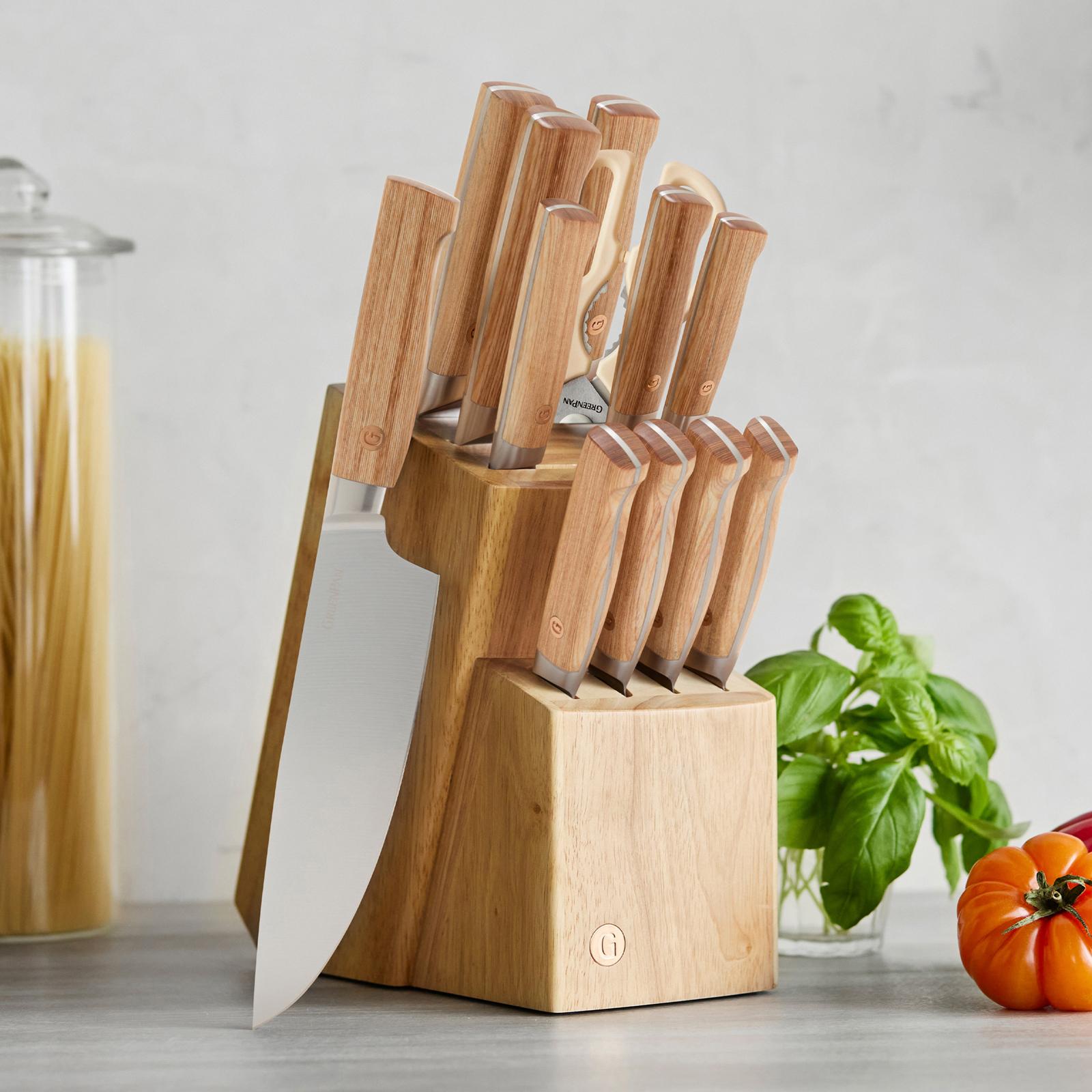 Elite Cutlery 13-Piece Knife Block Set 1 Elite Cutlery 13-Piece Knife Block Set