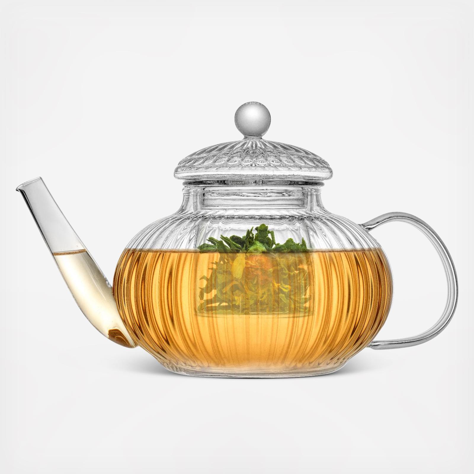 Fluted Glass Tea Kettle