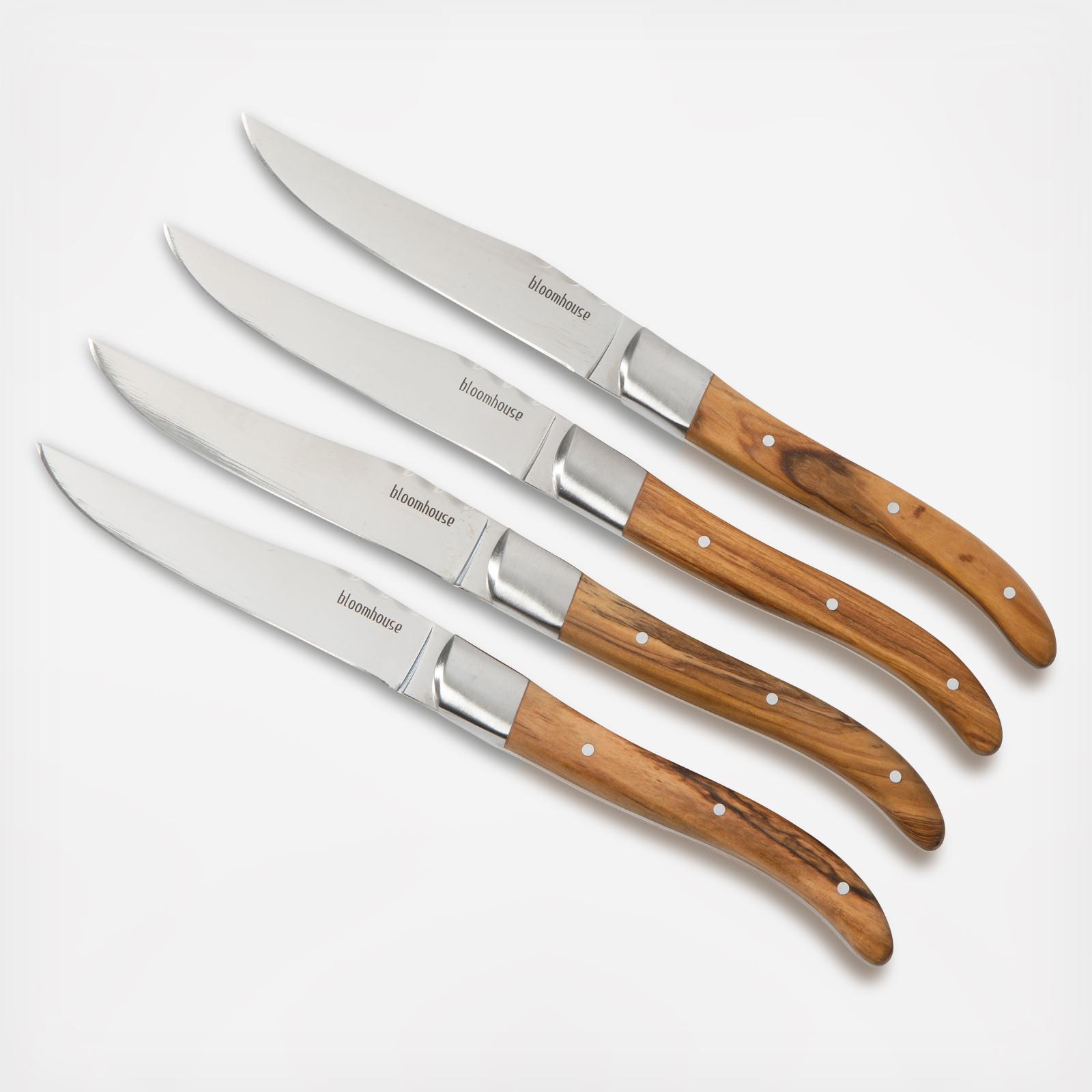 German Stainless Steel Steak Knives, Set of 4 2 German Stainless Steel Steak Knives, Set of 4