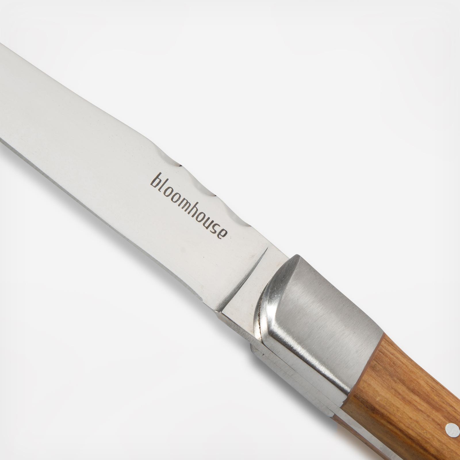 German Stainless Steel Steak Knives, Set of 4 5 German Stainless Steel Steak Knives, Set of 4