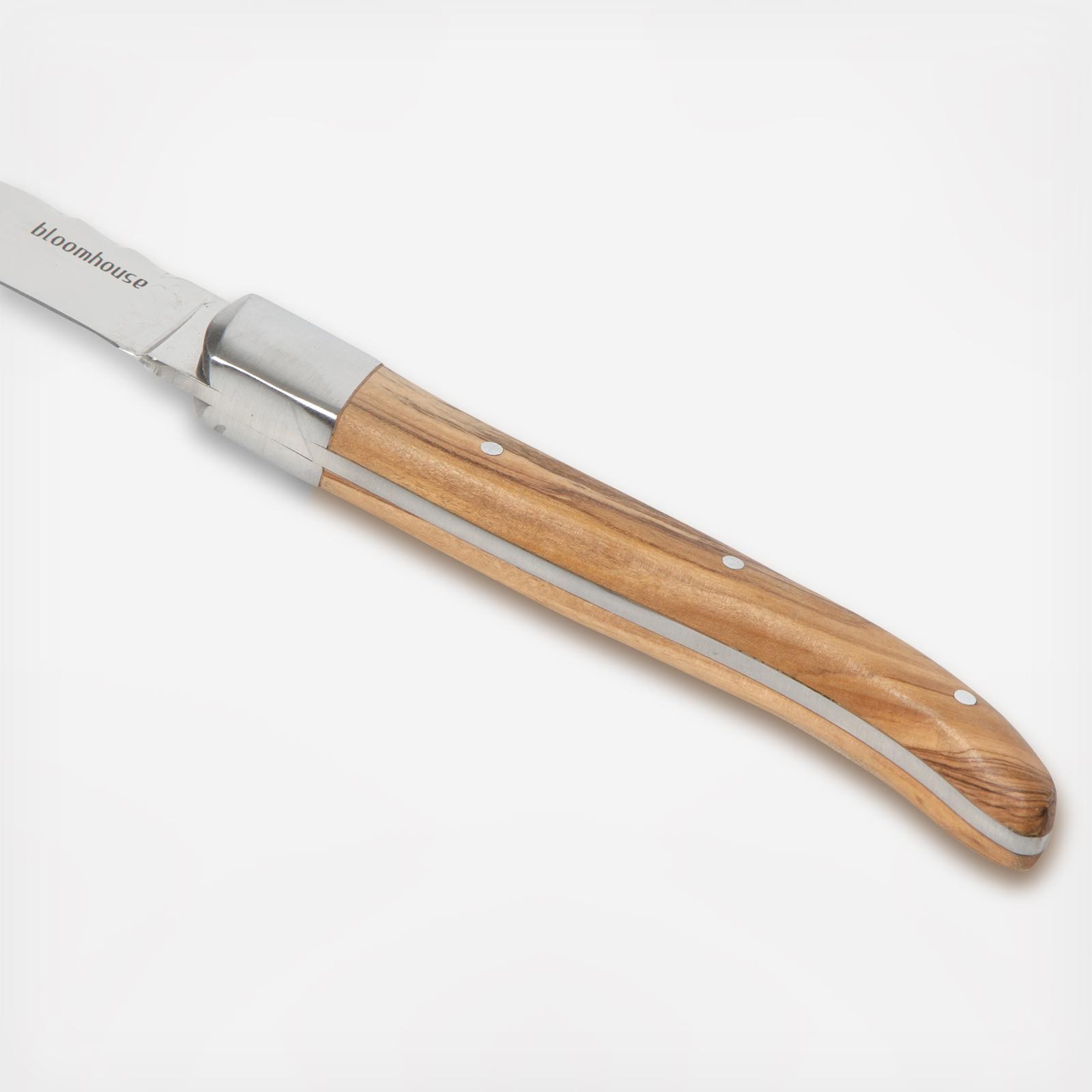 German Stainless Steel Steak Knives, Set of 4 6 German Stainless Steel Steak Knives, Set of 4