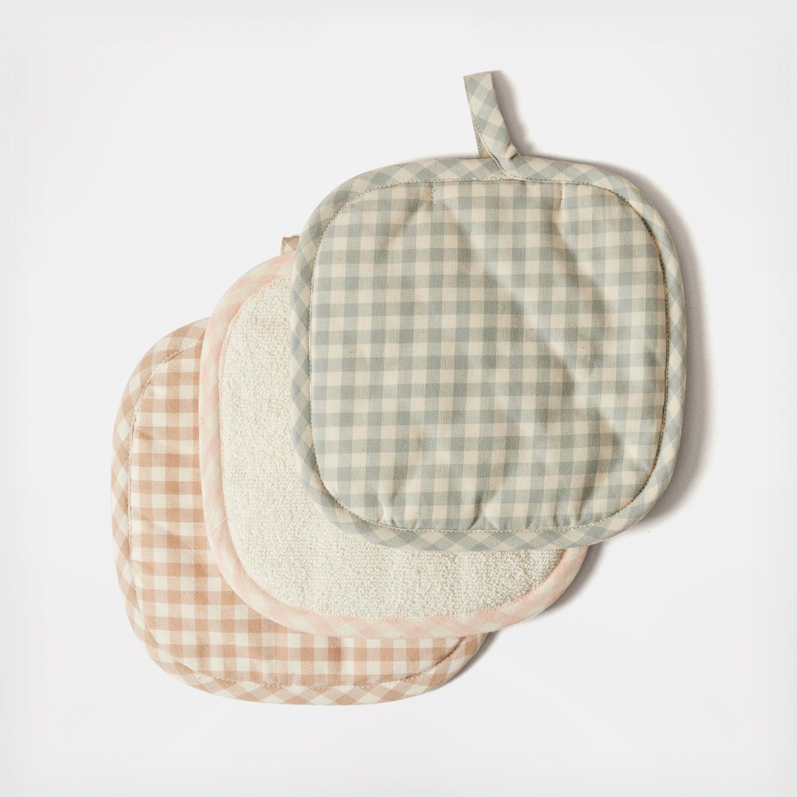 Petite Gingham Pot Holder, Set of 2 4 Petite Gingham Pot Holder, Set of 2