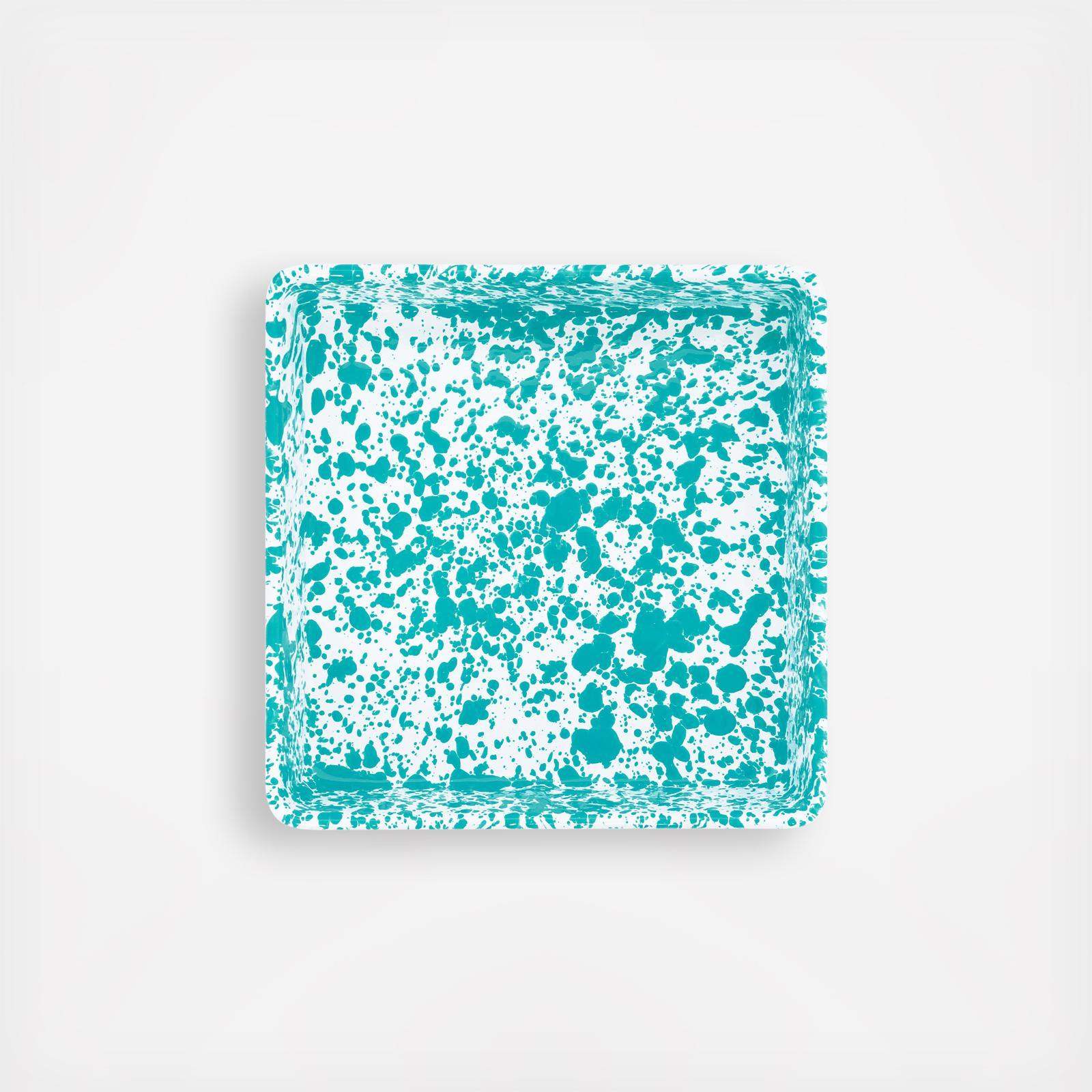 Splatter Enamelware Square Brownie Pan