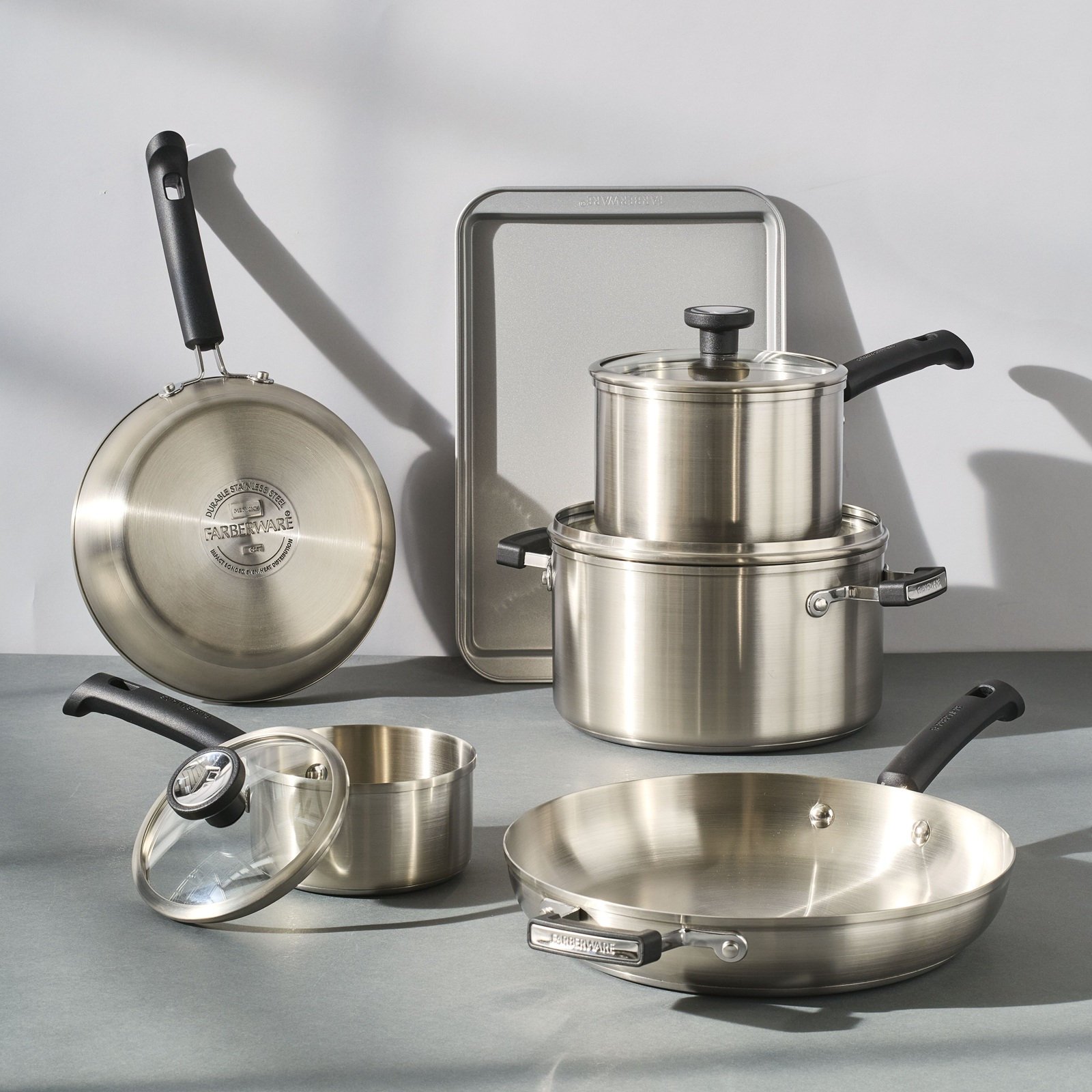 TrueCook Stainless Steel Induction 12-Piece Cookware Set 1 TrueCook Stainless Steel Induction 12-Piece Cookware Set