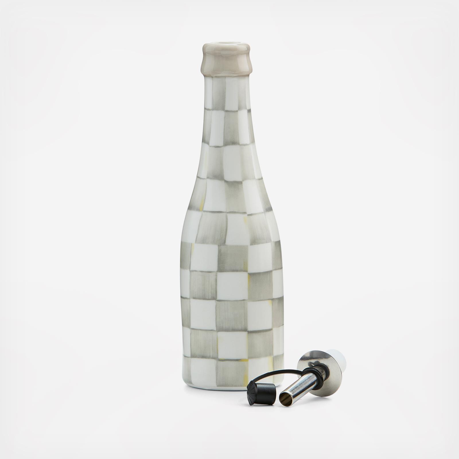 Sterling Check Ceramic Farmhouse Oil Cruet 1 Sterling Check Ceramic Farmhouse Oil Cruet