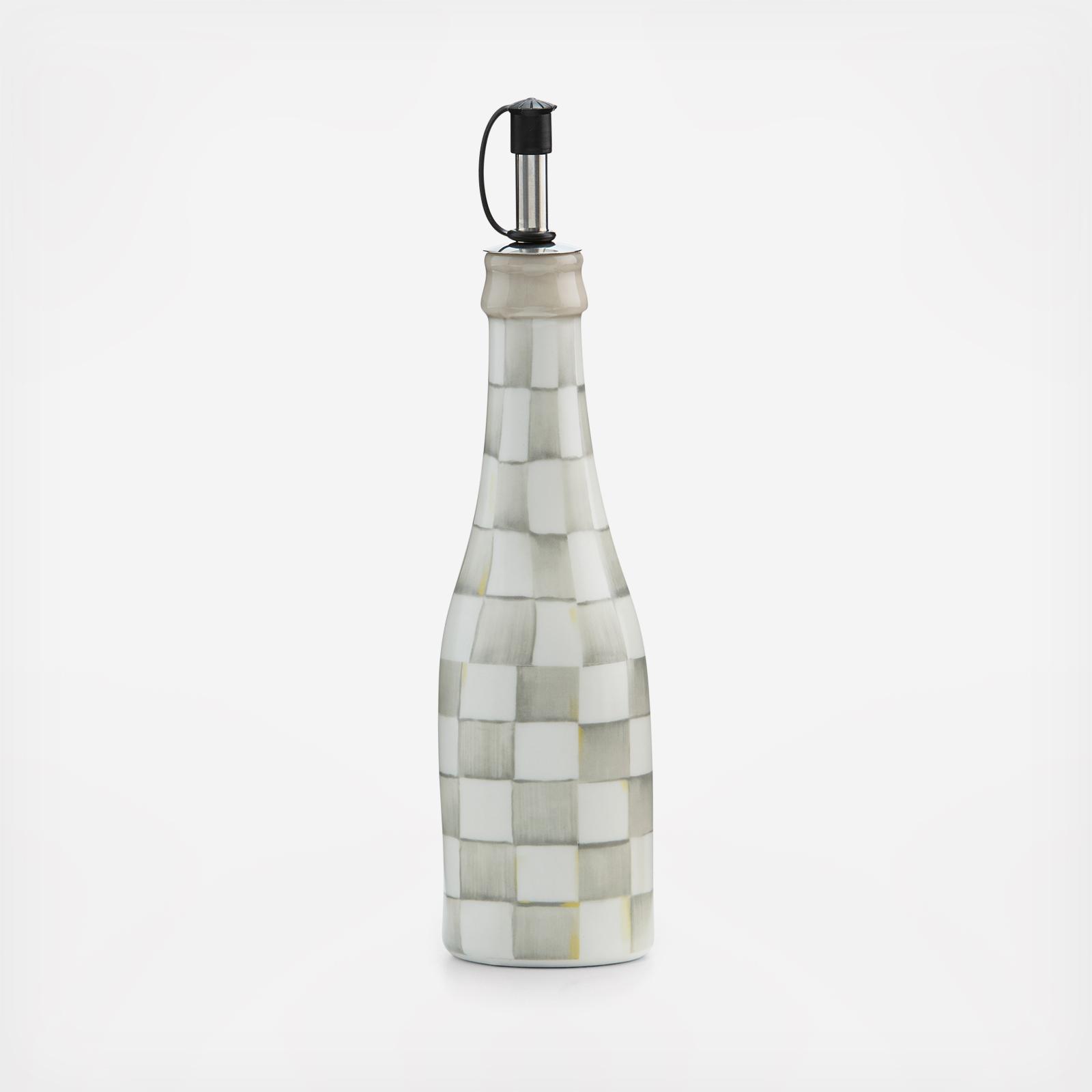 Sterling Check Ceramic Farmhouse Oil Cruet 2 Sterling Check Ceramic Farmhouse Oil Cruet