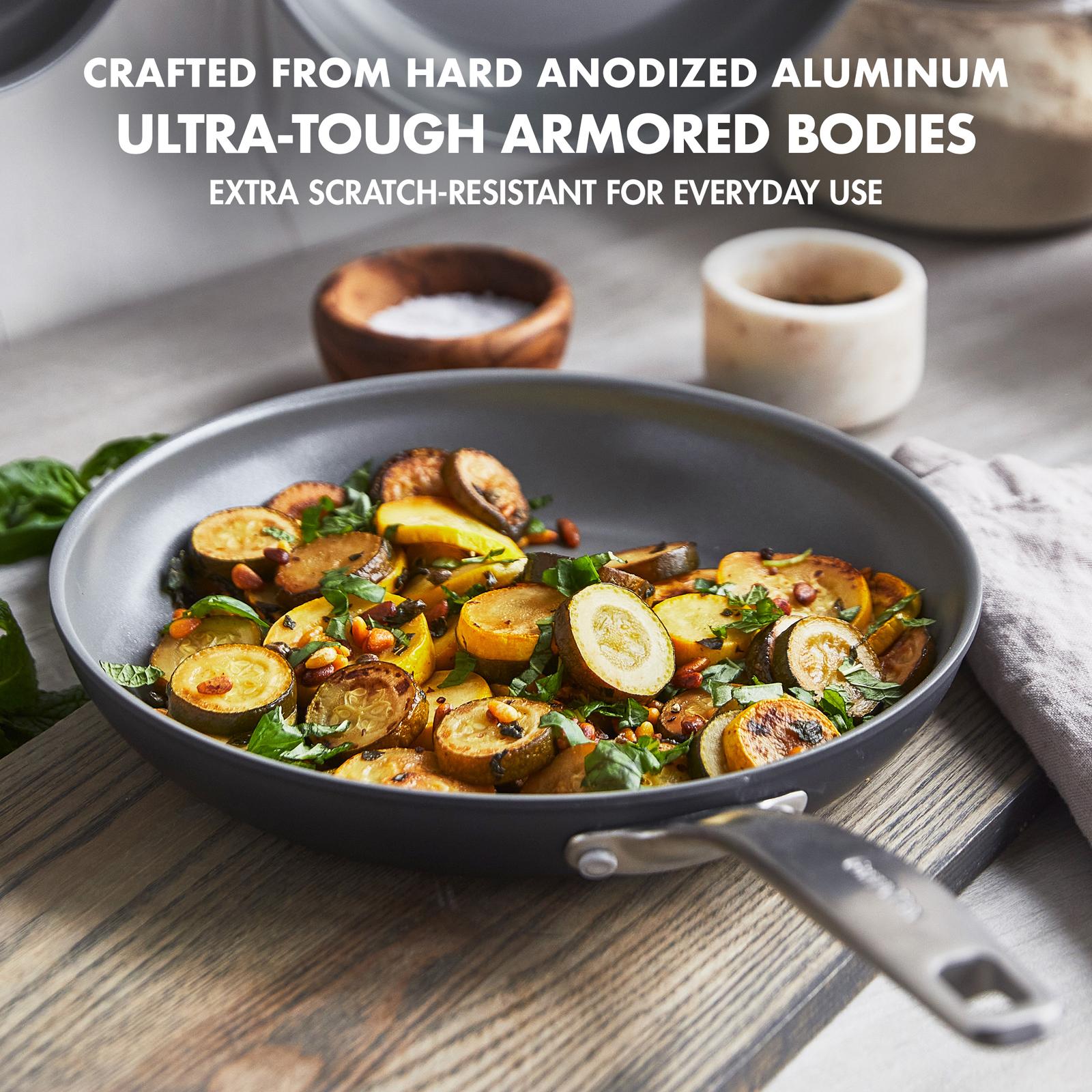 Chatham Hard Anodized 2-Piece Ceramic Non-Stick Open Frypan Set 2 Chatham Hard Anodized 2-Piece Ceramic Non-Stick Open Frypan Set