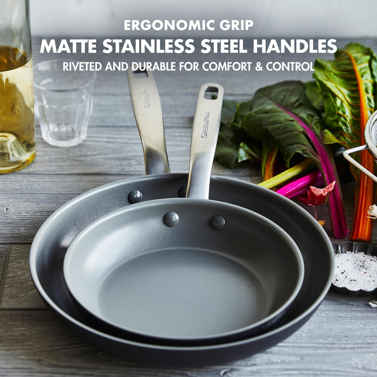 Chatham Hard Anodized 2-Piece Ceramic Non-Stick Open Frypan Set 5 Chatham Hard Anodized 2-Piece Ceramic Non-Stick Open Frypan Set