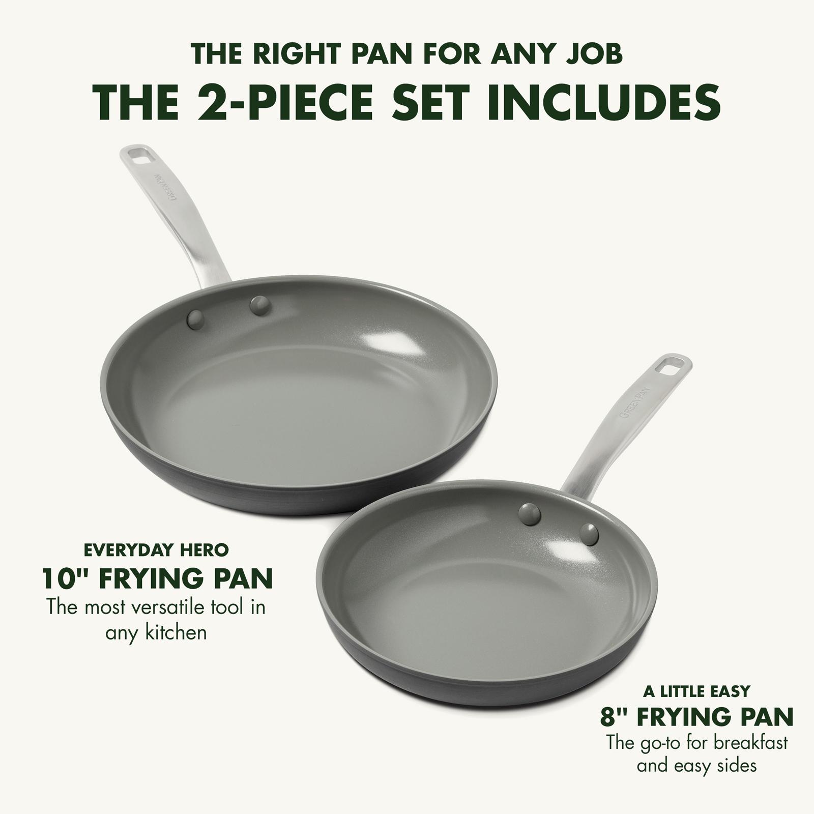 Chatham Hard Anodized 2-Piece Ceramic Non-Stick Open Frypan Set 6 Chatham Hard Anodized 2-Piece Ceramic Non-Stick Open Frypan Set